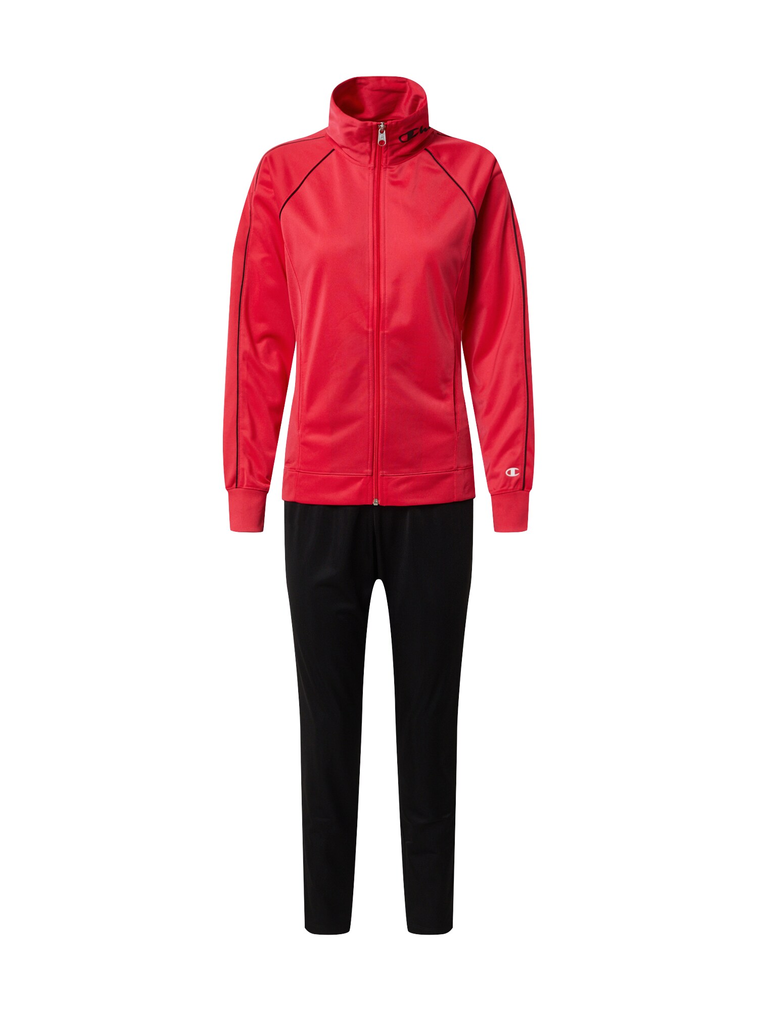 Champion Authentic Athletic Apparel Sportinis kostiumas 'Full Zip Suit'  juoda / rožinė