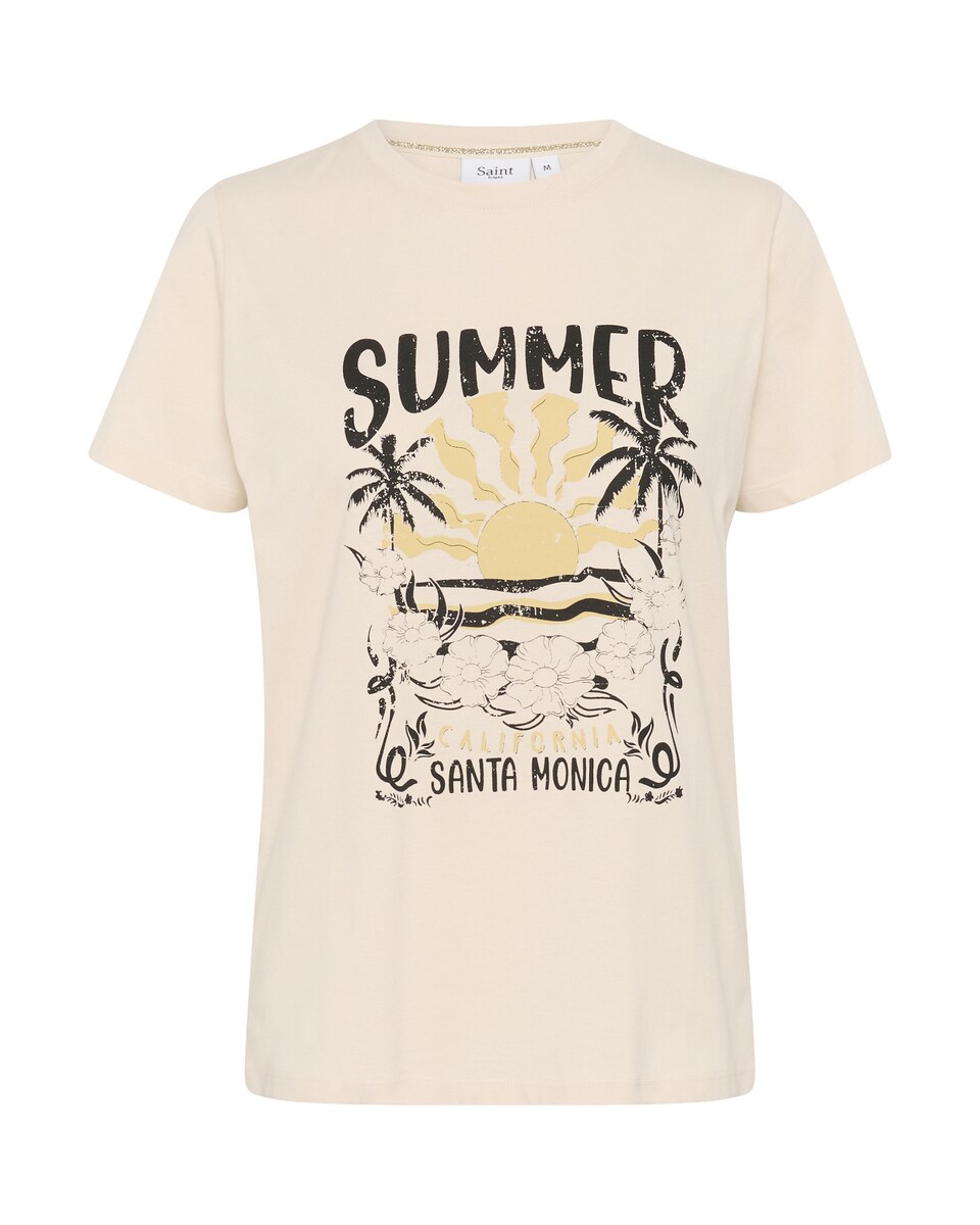 T-shirt 'Kuvi' kräm / senap