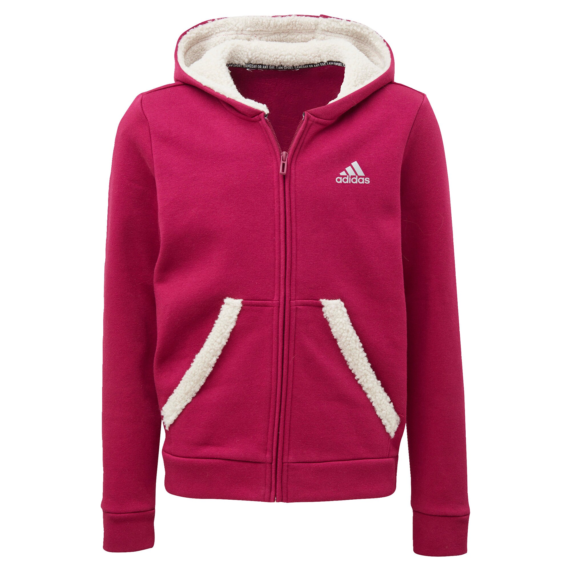 ADIDAS PERFORMANCE Sportinis džemperis  uogų spalva / kremo