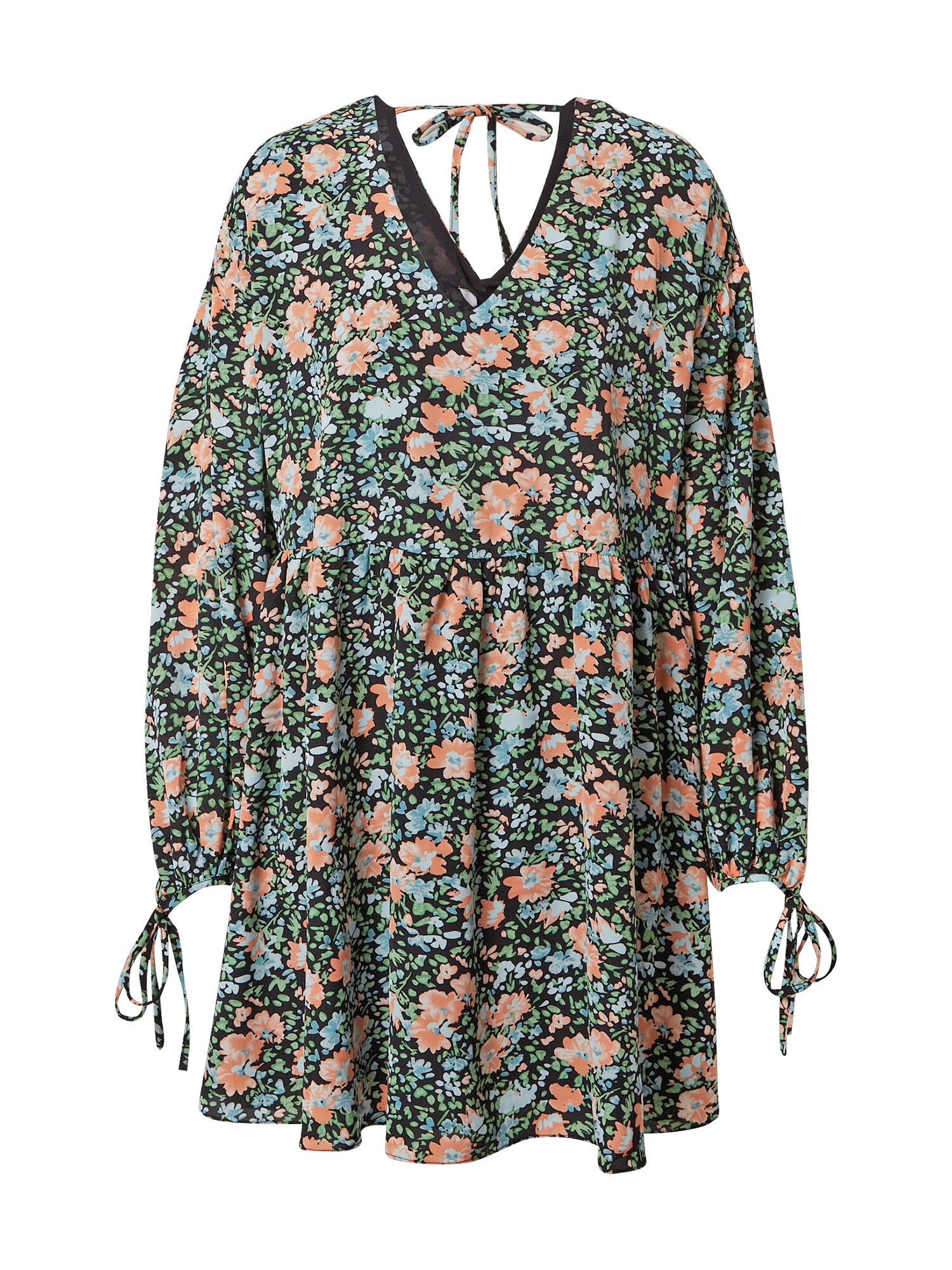 GLAMOROUS Rochie  verde / portocaliu / negru