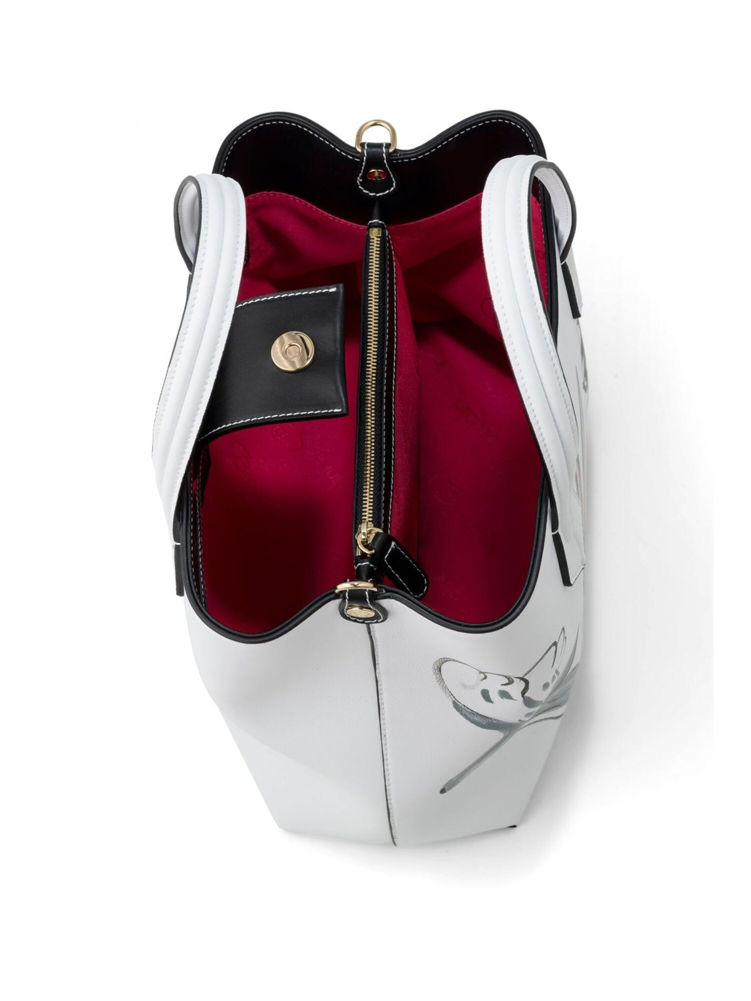 Braccialini Bolso de mano 'Mia Looney Tunes' blanco – imagen 4