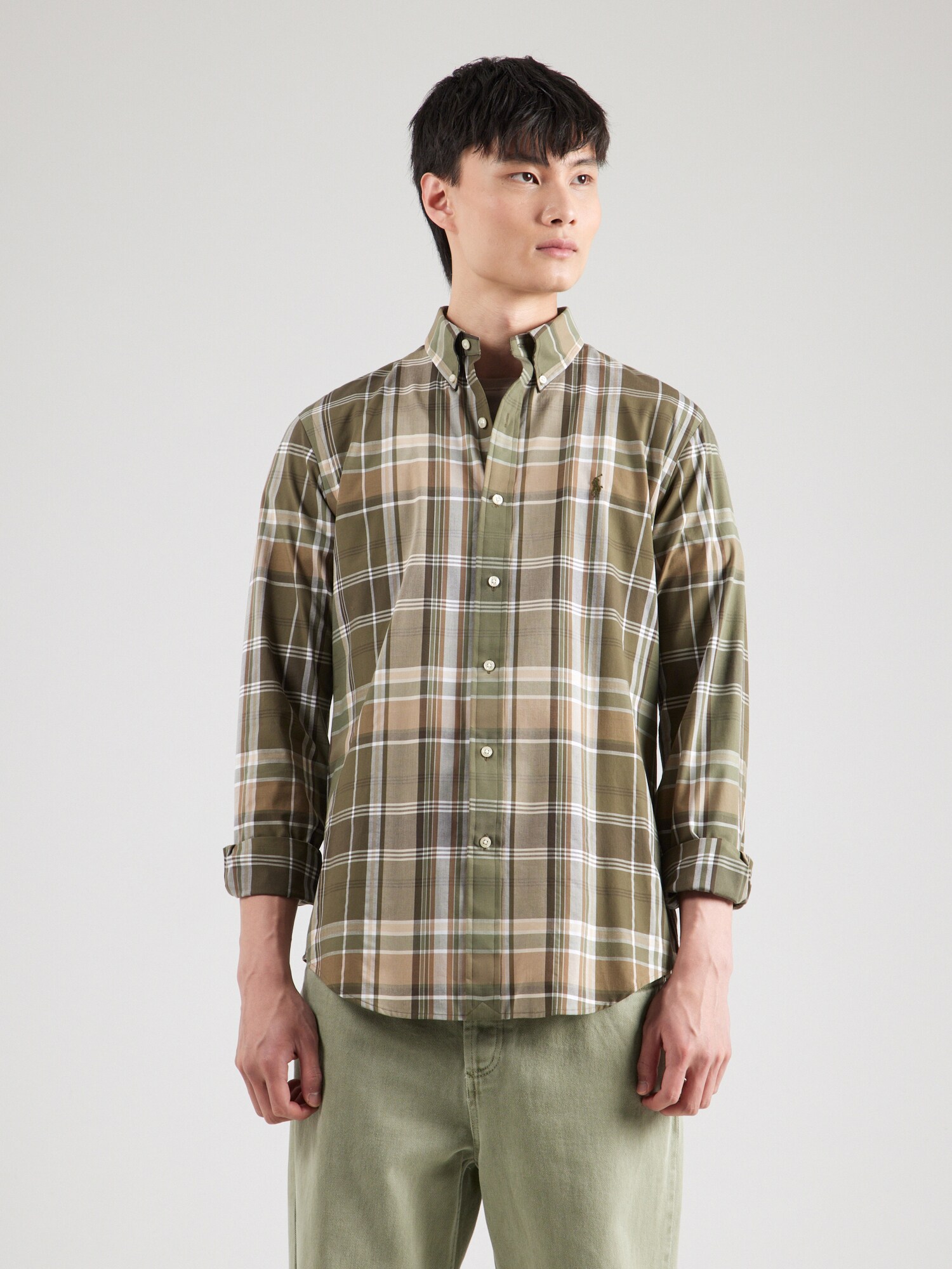Polo Ralph Lauren Ing 'CUBDPPCS'  rozsdabarna / khaki / olíva / fehér termék 2. képe