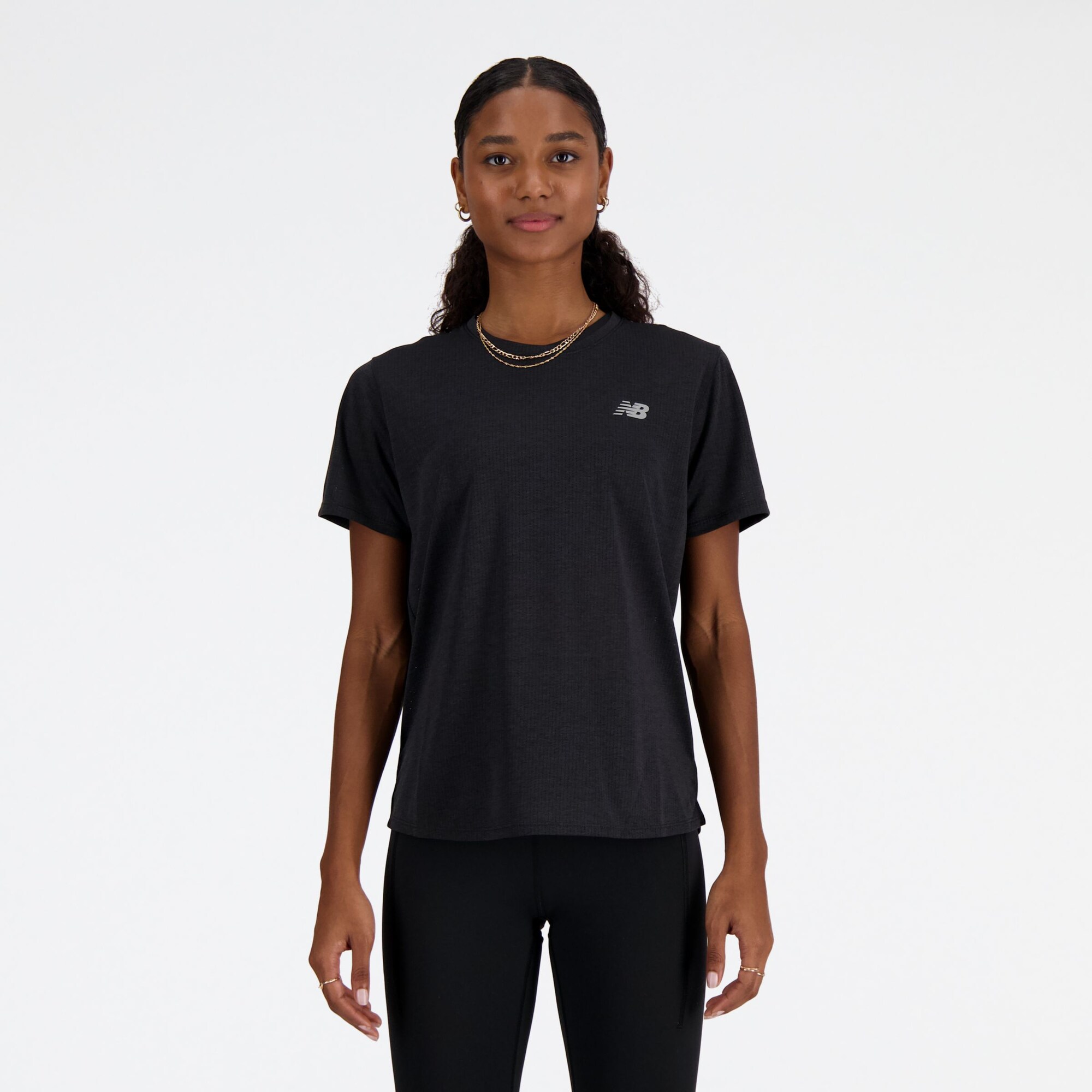 new balance Camiseta funcional 'Athletics'  gris / negro