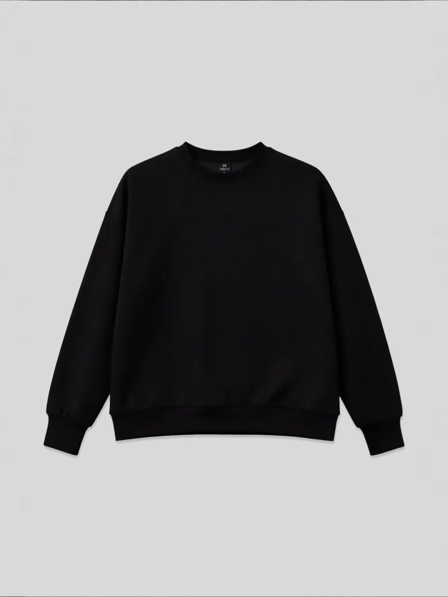 Tommy Life Sweater majica 'Sweatshirts' crna