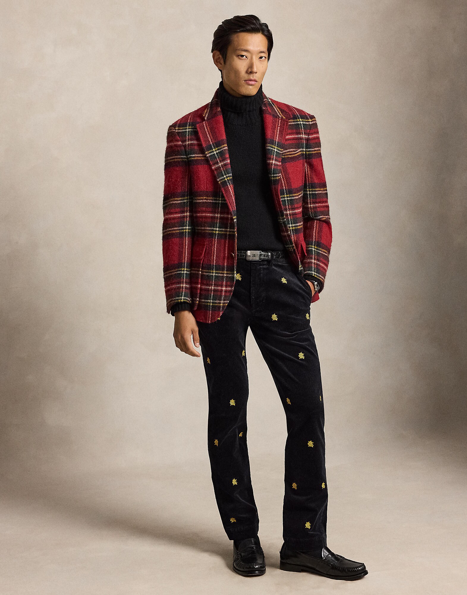 Polo Ralph Lauren Pantalón  amarillo / negro – imagen 4