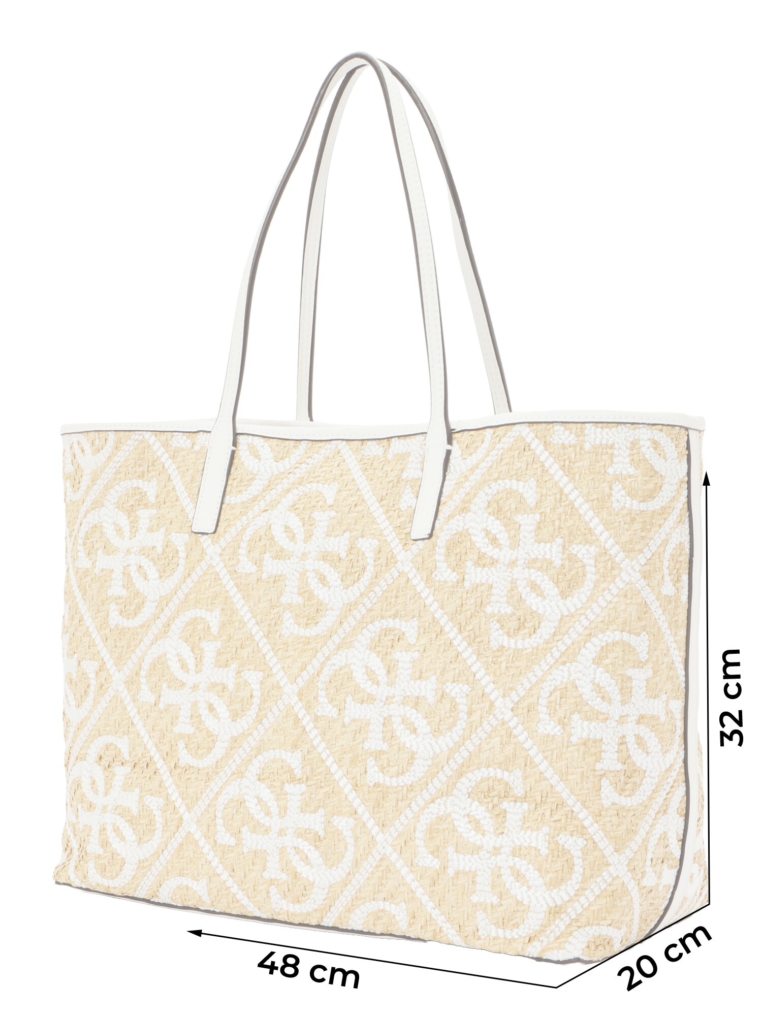 GUESS Shopper 'Kirsten'  amarillo claro / blanco