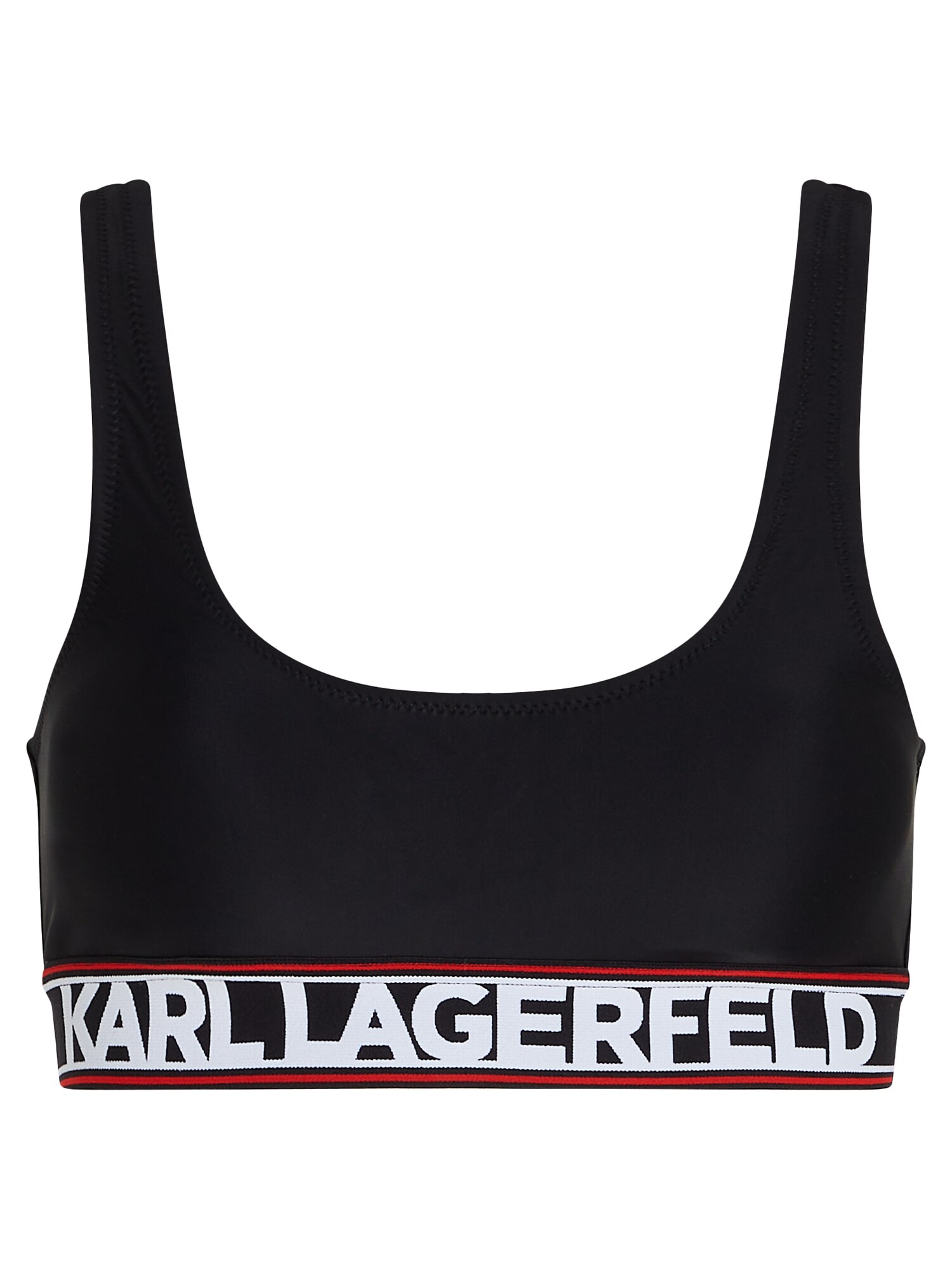 Karl Lagerfeld Sutien costum de baie  roșu / negru / alb