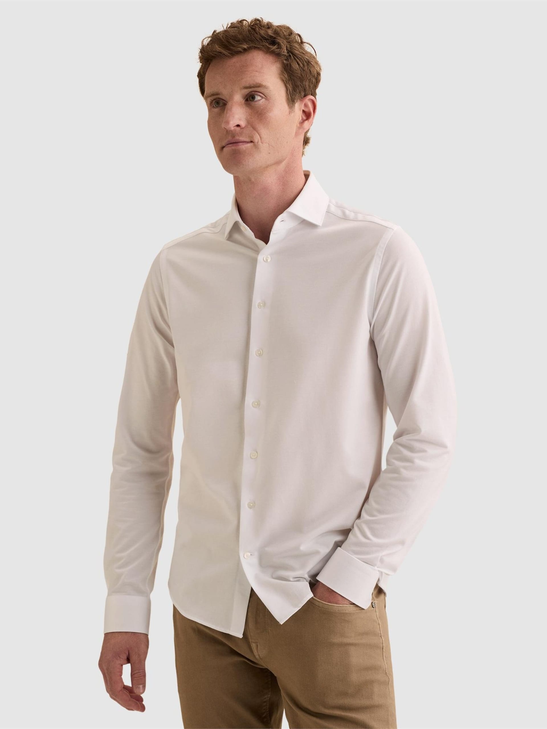 Vanguard Skjorta 'Elevated Knit shirt with widespread collar' herr