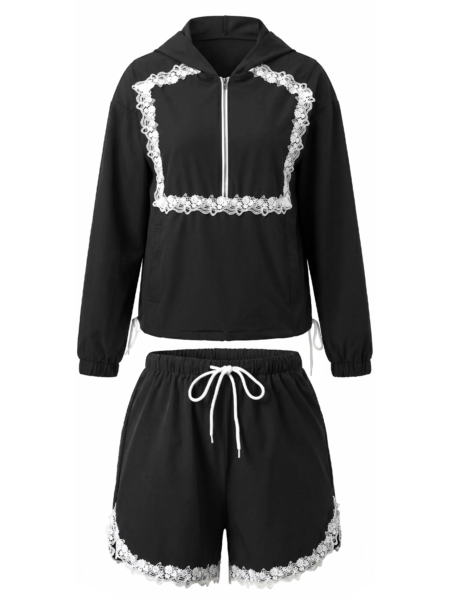 Imily Bela Haine de casă negru / alb