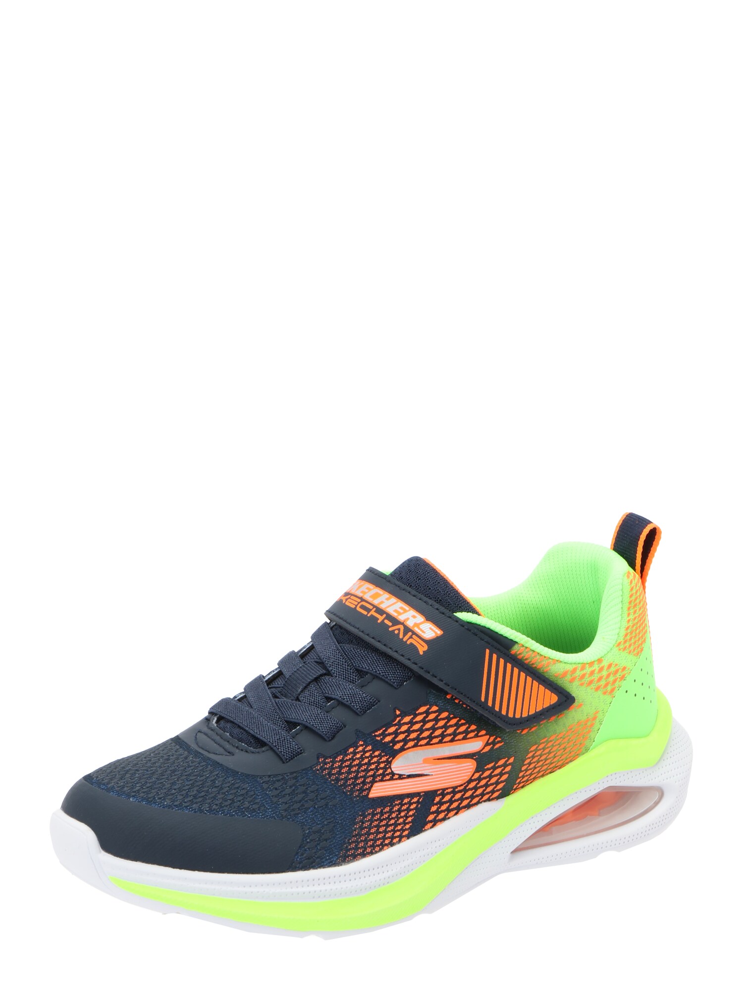 SKECHERS Sneaker MICROSPEC MAX VELOCITY bleumarin / verde neon / portocaliu neon / alb
