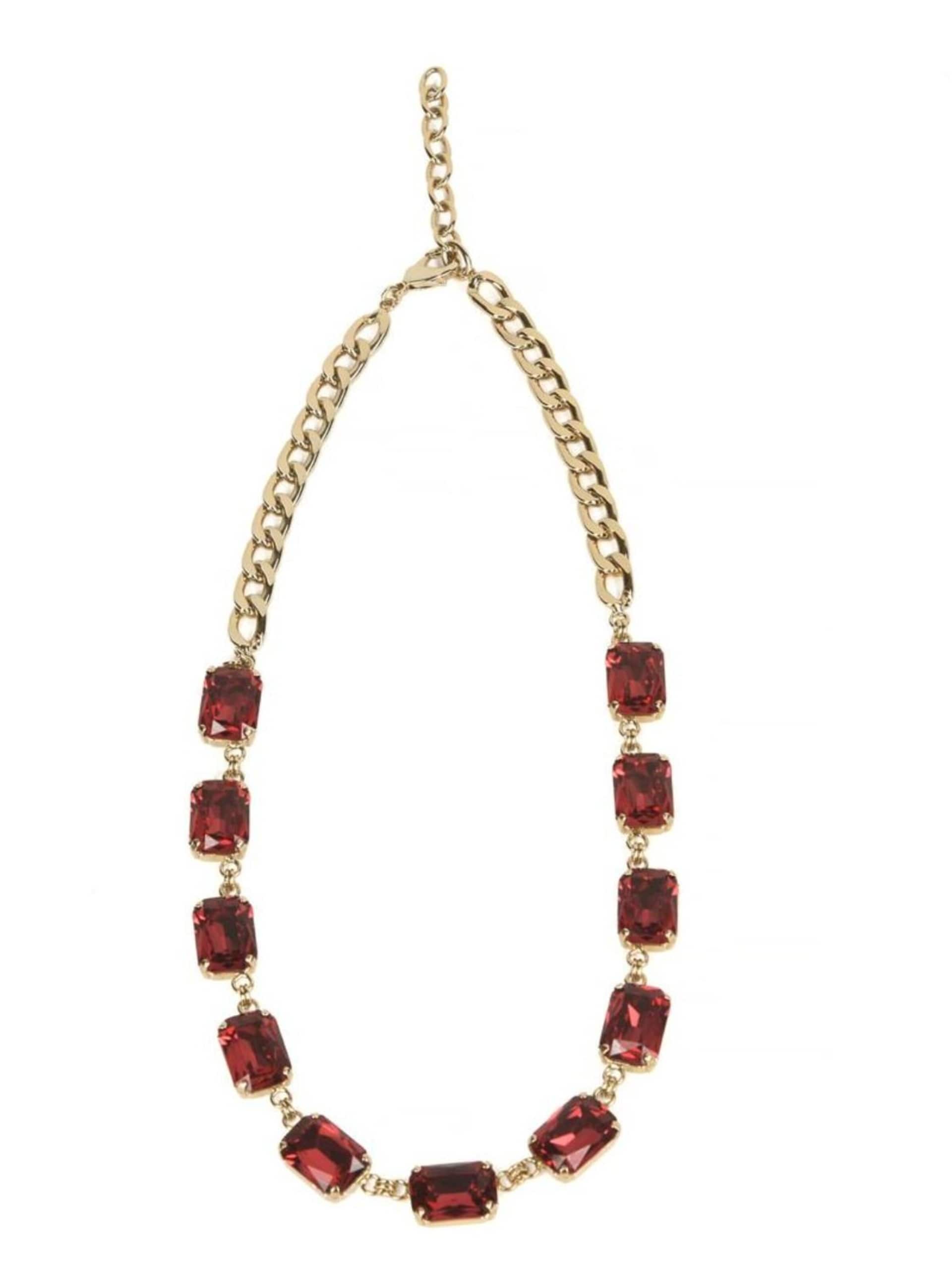 Addicted2 Halsband 'Pax collana placcata oro con cristalli Swarovski rossi' dam