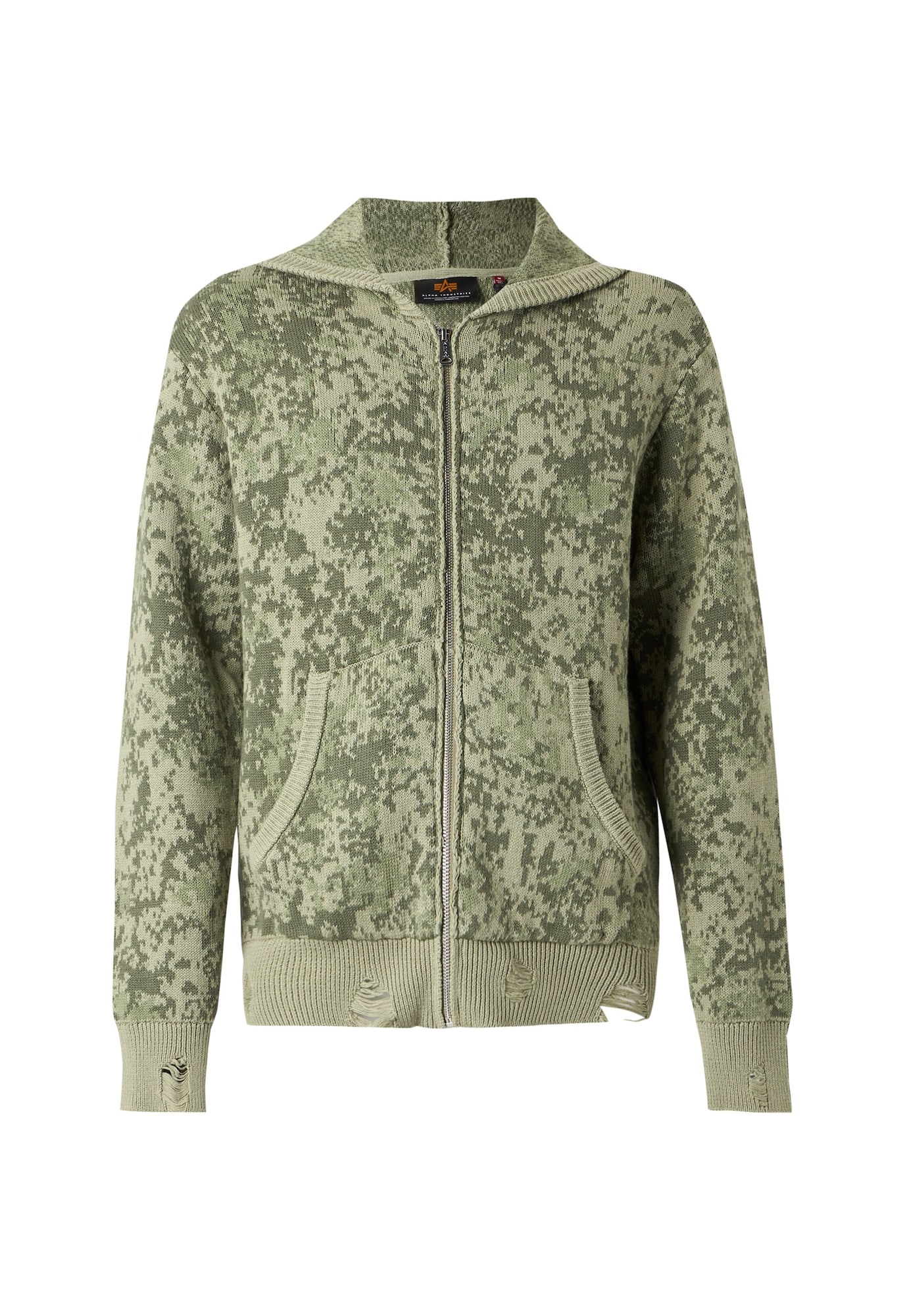 ALPHA INDUSTRIES Geacă tricotată verde