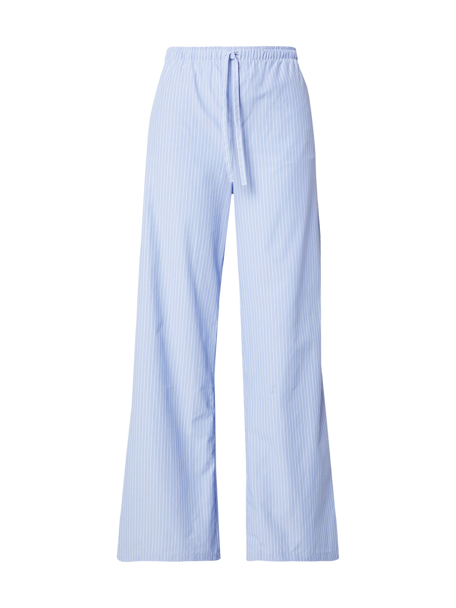 Tally Weijl Pantaloni  albastru porumbel / alb