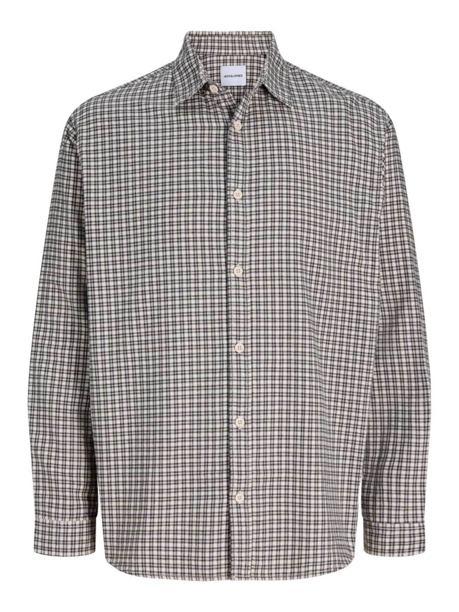 Jack & Jones Overhemd 'Jjcarter' Zwart / Offwhite