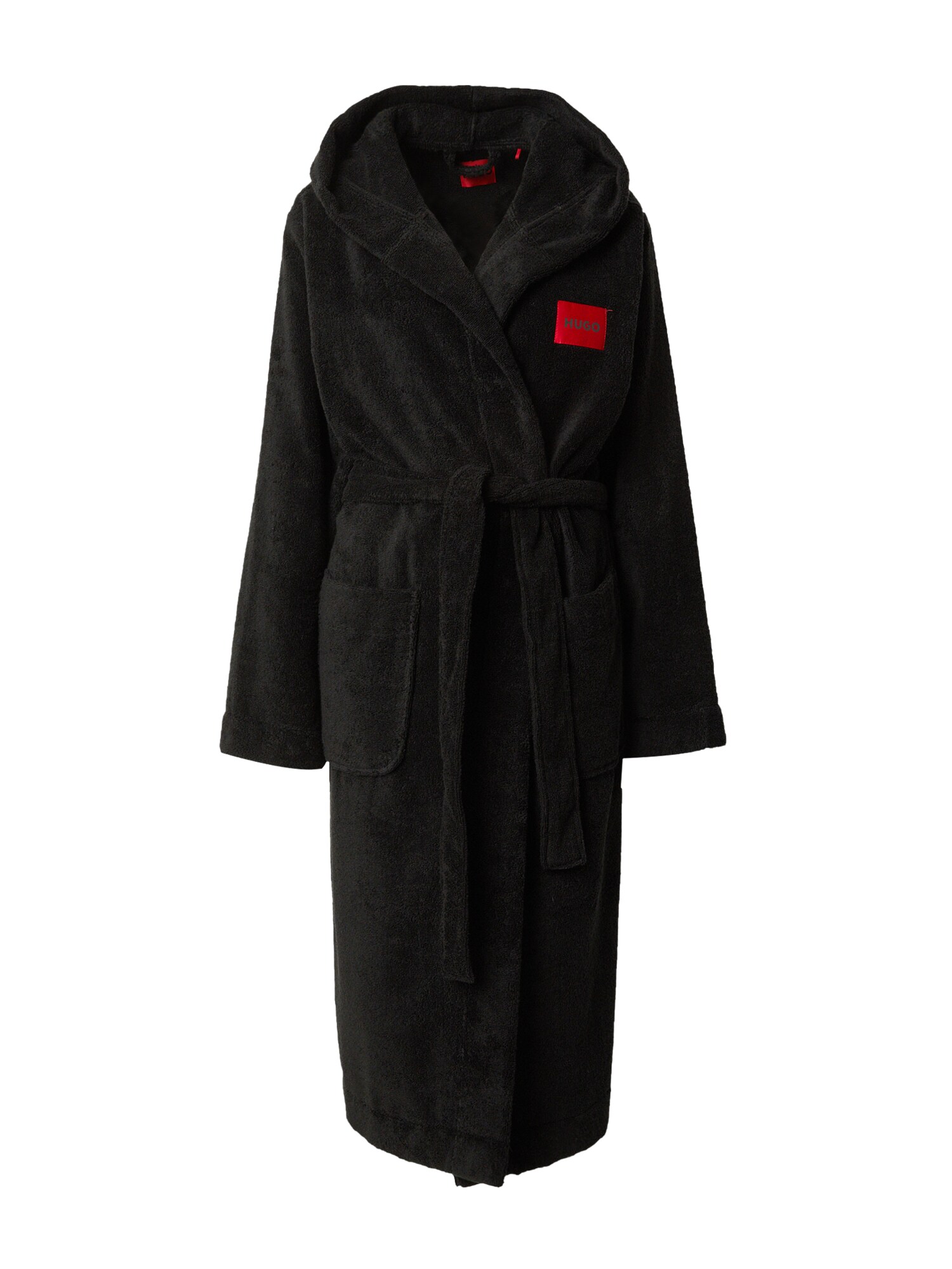 HUGO Halat de baie lung  roșu / negru