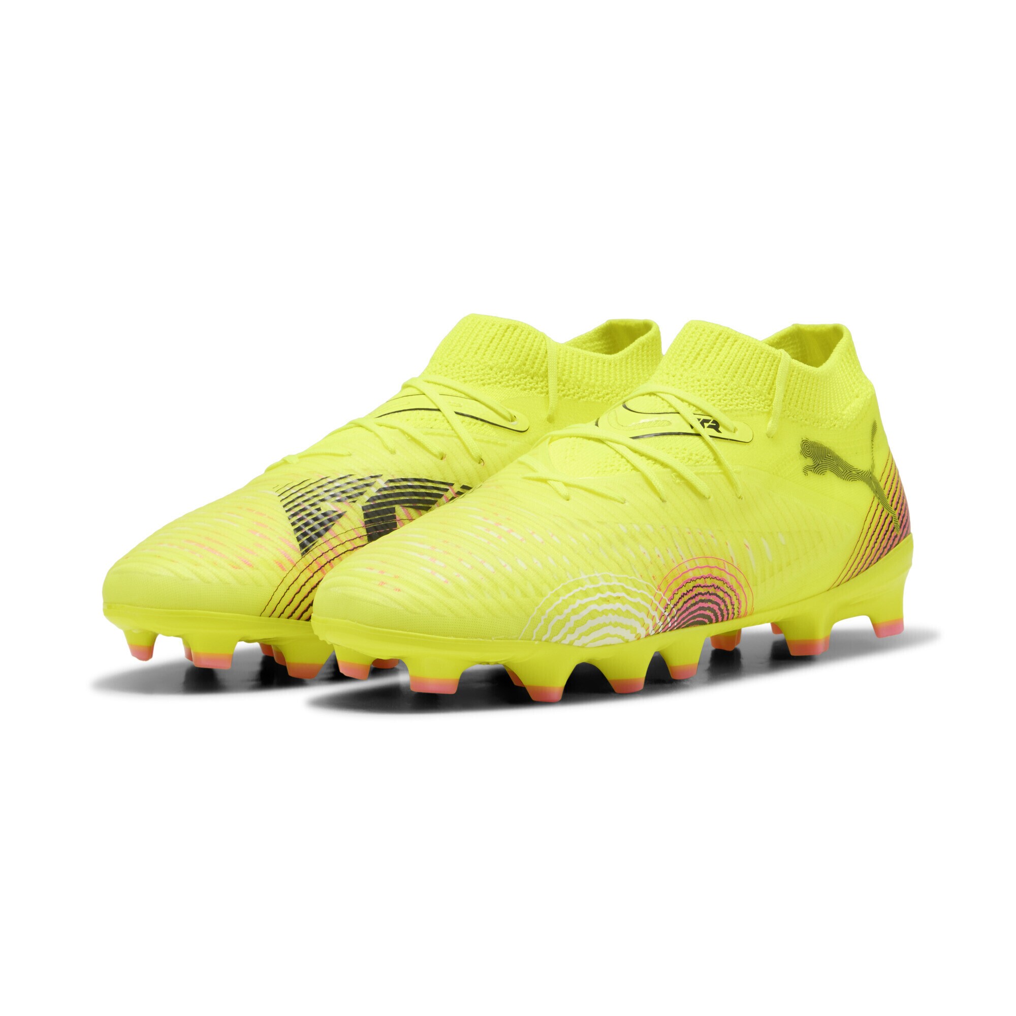 PUMA Sportcipő 'Future 8 Pro'  sárga / rózsaszín / fekete / fehér termék 2. képe