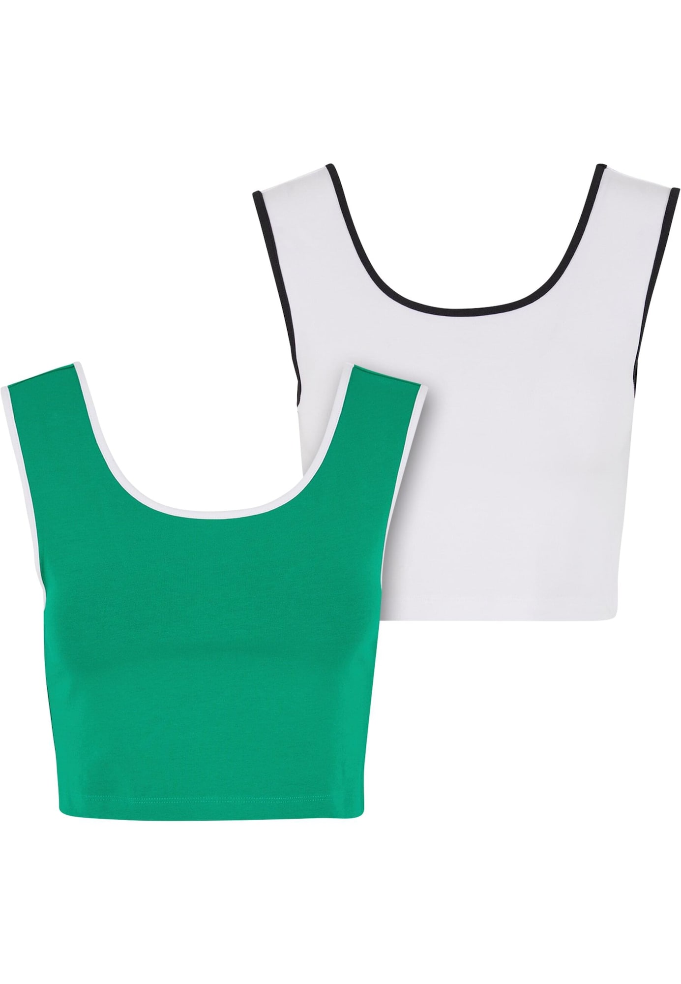 Urban Classics Top  zöld / fekete / fehér akciós termékkép 1