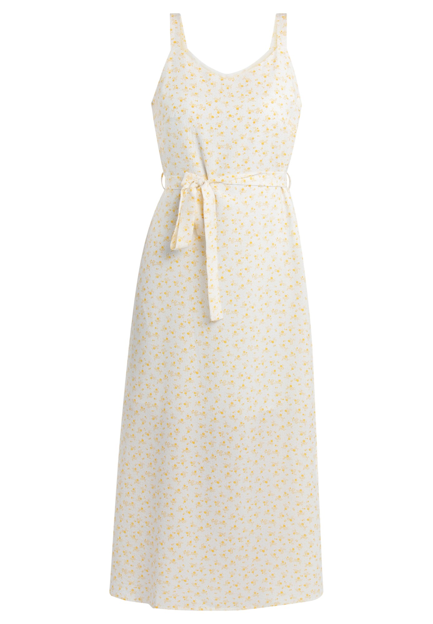 MYMO Ljetna haljina  svijetložuta / vuneno bijela
