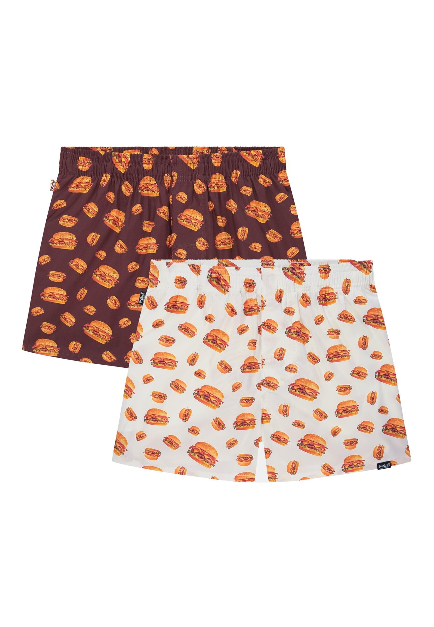 Pockies Calzoncillo boxer  marrón rojizo / naranja / burdeos / blanco