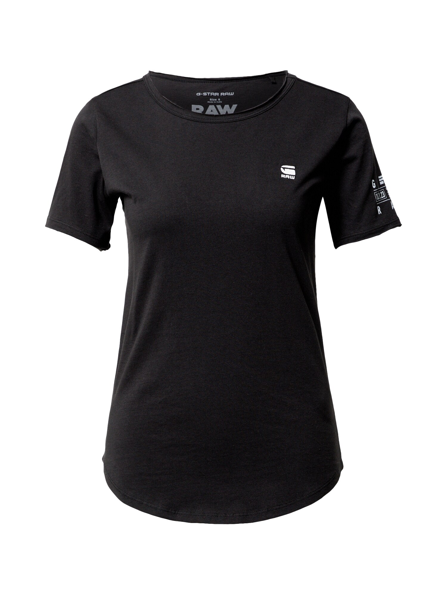 G-Star RAW Marškinėliai 'Mysid'  juoda / balta