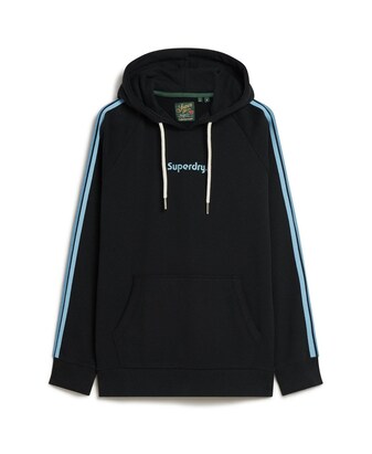 Superdry Sweatshirt ‘Hoodie’ Blauw / Marine / Wit