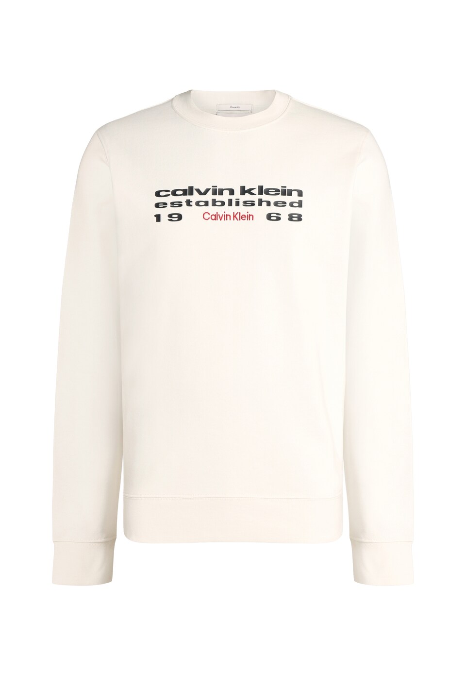 Sweatshirt knallröd / svart