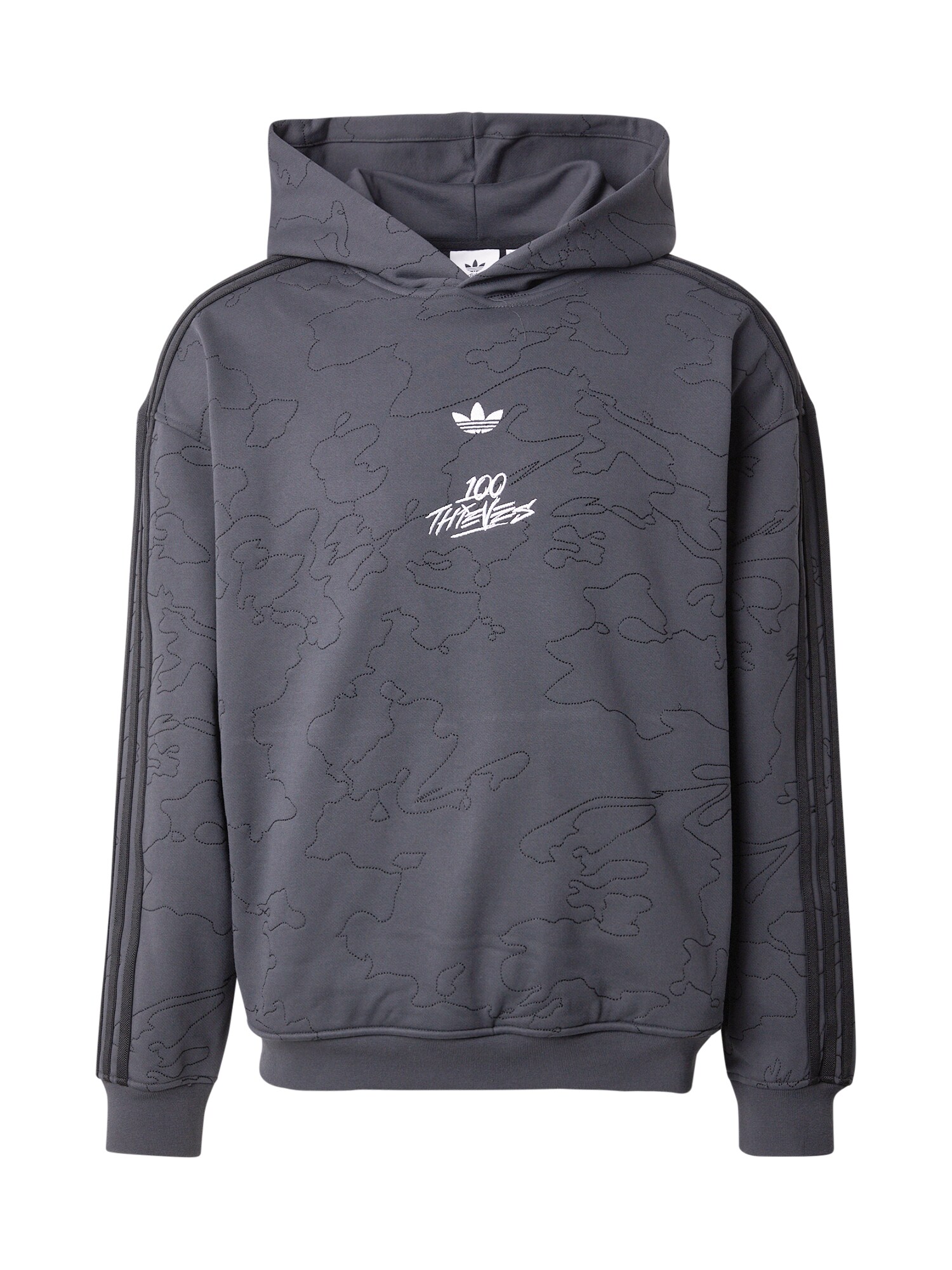 ADIDAS ORIGINALS Mikina  tmavosivá / biela