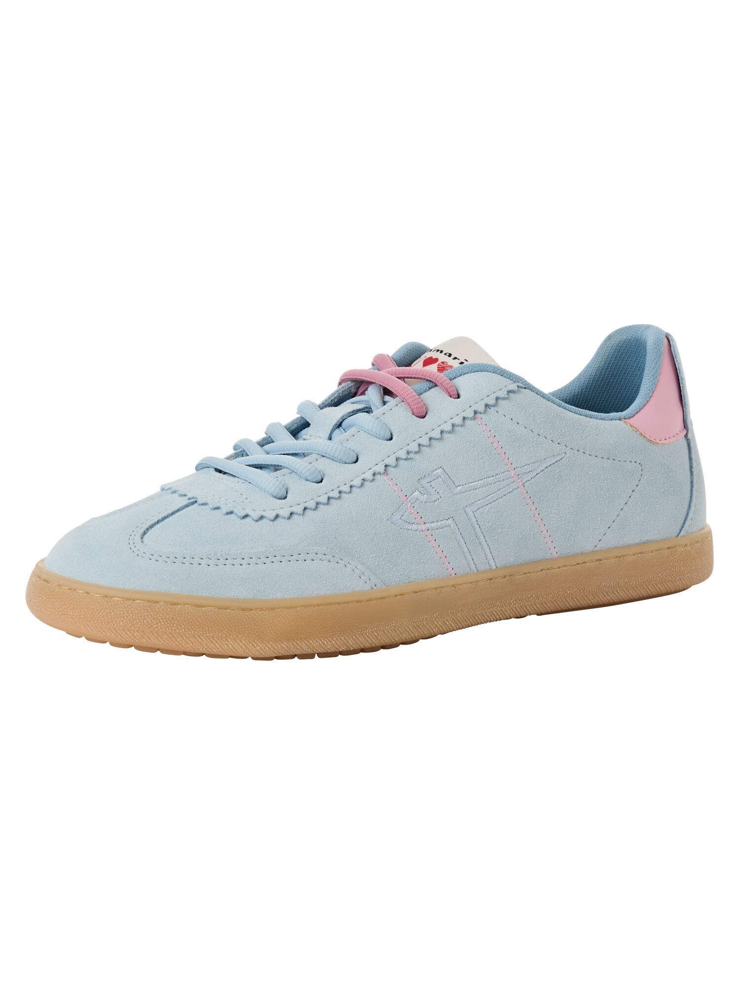 Tamaris Sneakers Laag Lichtblauw / Rosa