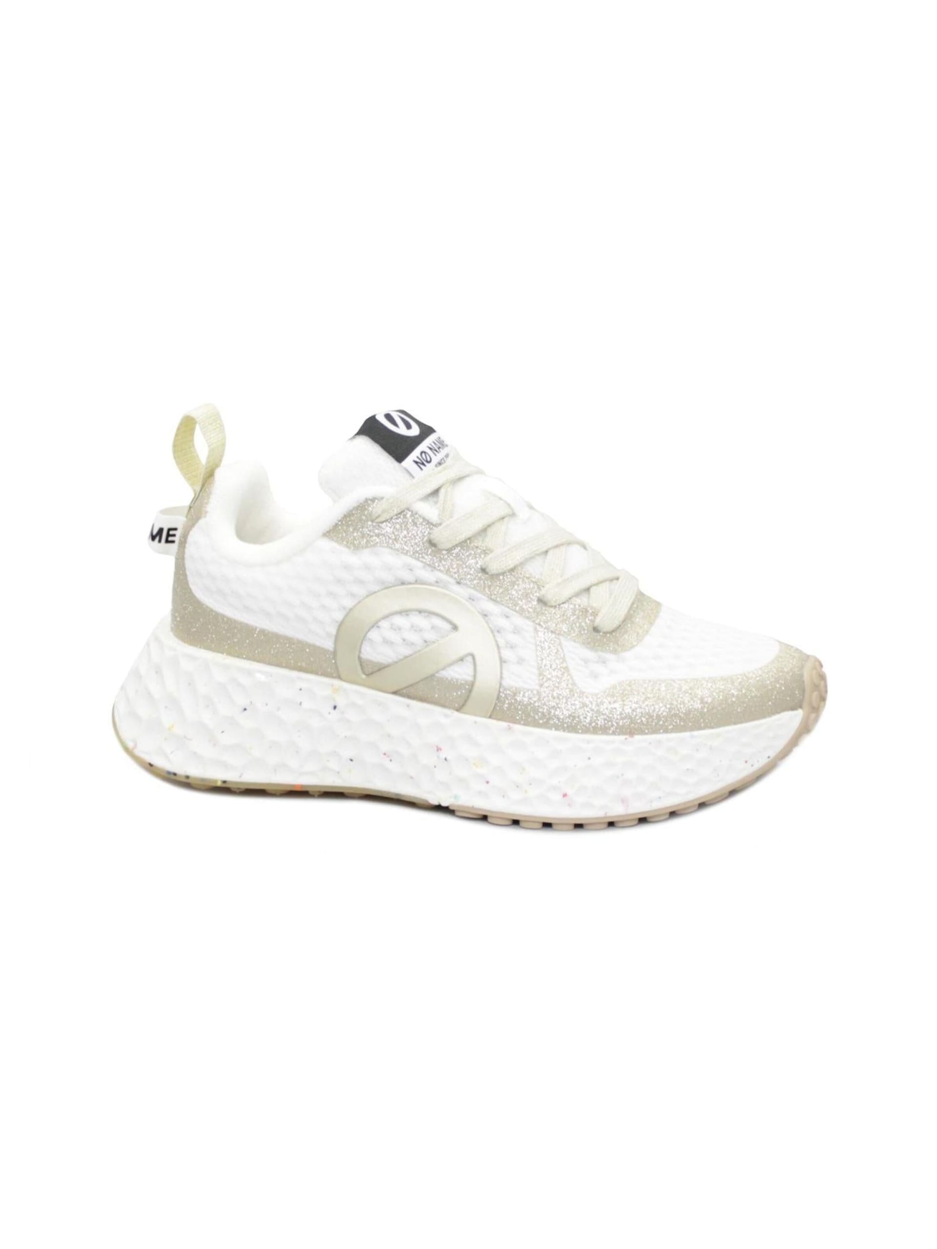 No Name Låg sneaker 'NO NAME CARTER FLY PROTECT white light gold scarpe sneakers donna lacci' dam