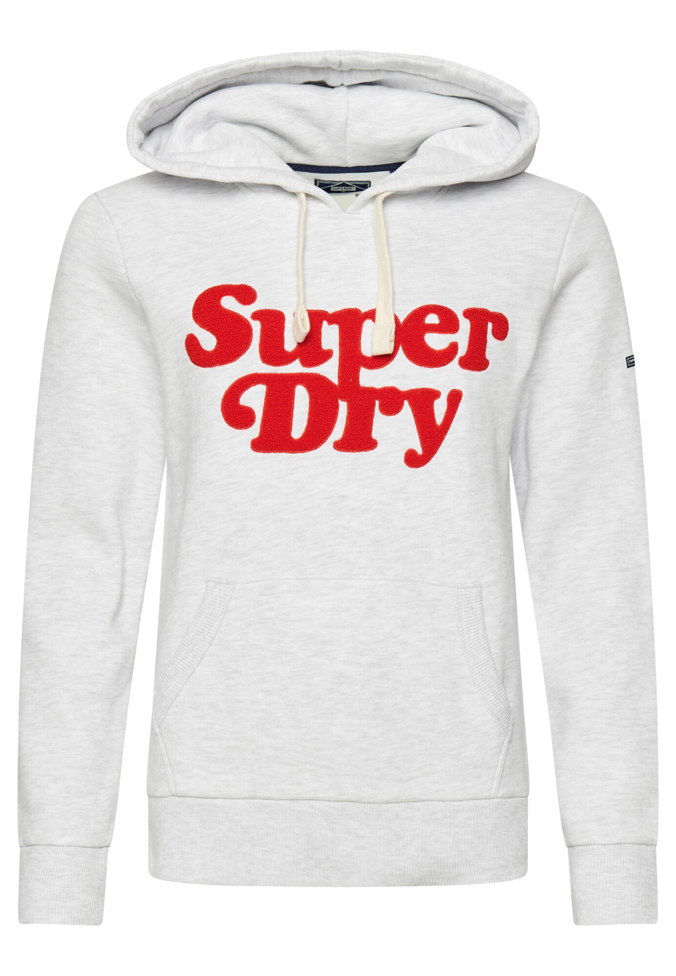 Superdry Sweatshirt graumeliert / rot