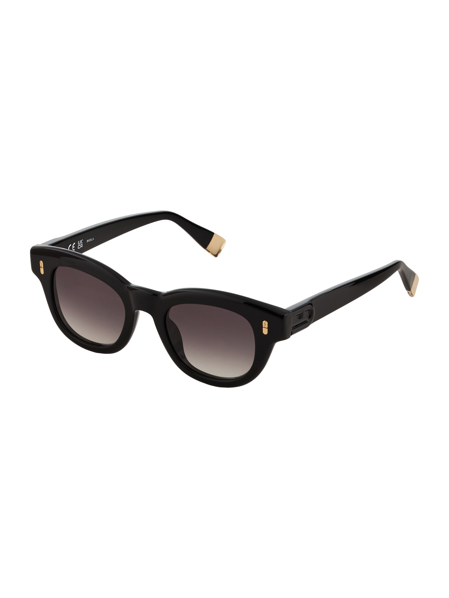 FURLA Ochelari de soare 'SFU986'  gri metalic / negru