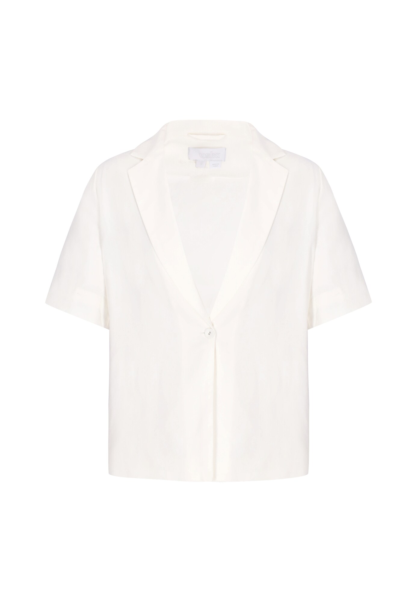 usha WHITE LABEL Blazer 'Minimalistic' blanco