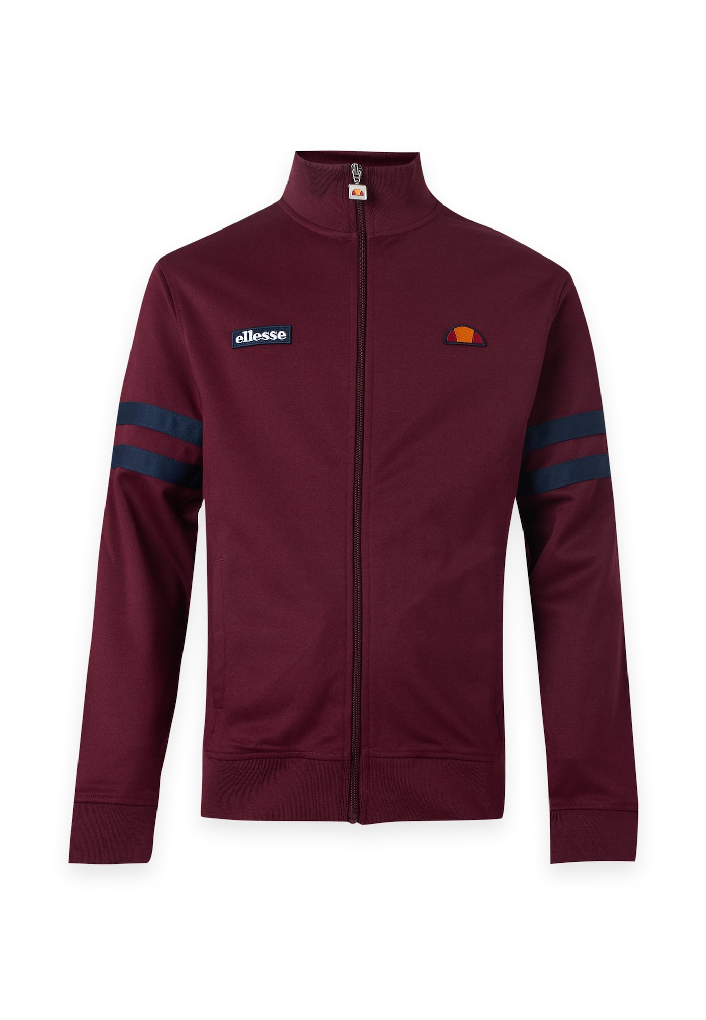 ELLESSE Sudadera con cremallera 'Roma' navy / rojo vino