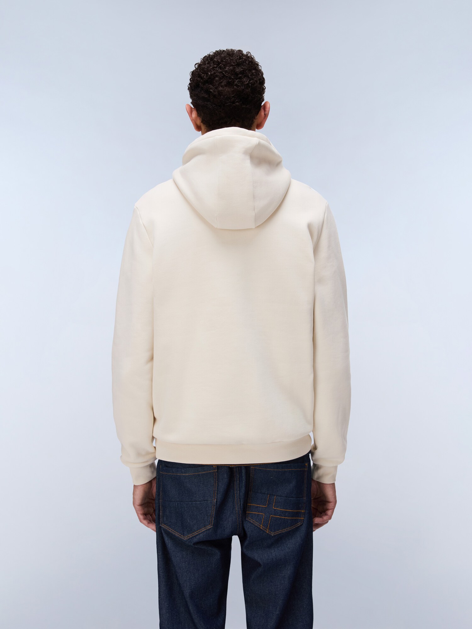 NAPAPIJRI Sudadera 'Burgee Hzh 2.0'  ecru / rojo oscuro / negro – imagen 4