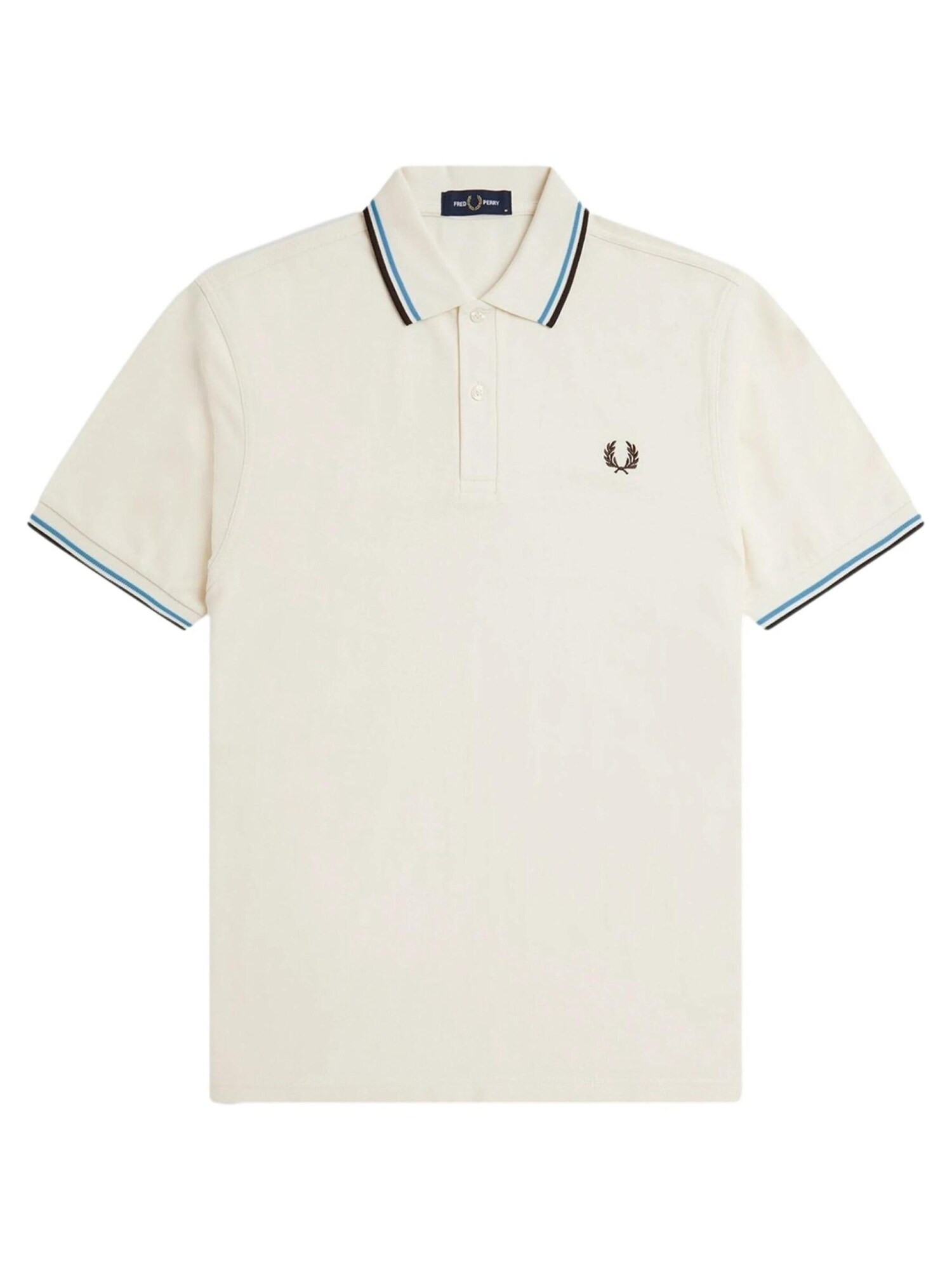 Fred Perry Camiseta 'Polo fred perry beige/azul-negro twin tipped shirt'  beige – imagen 3