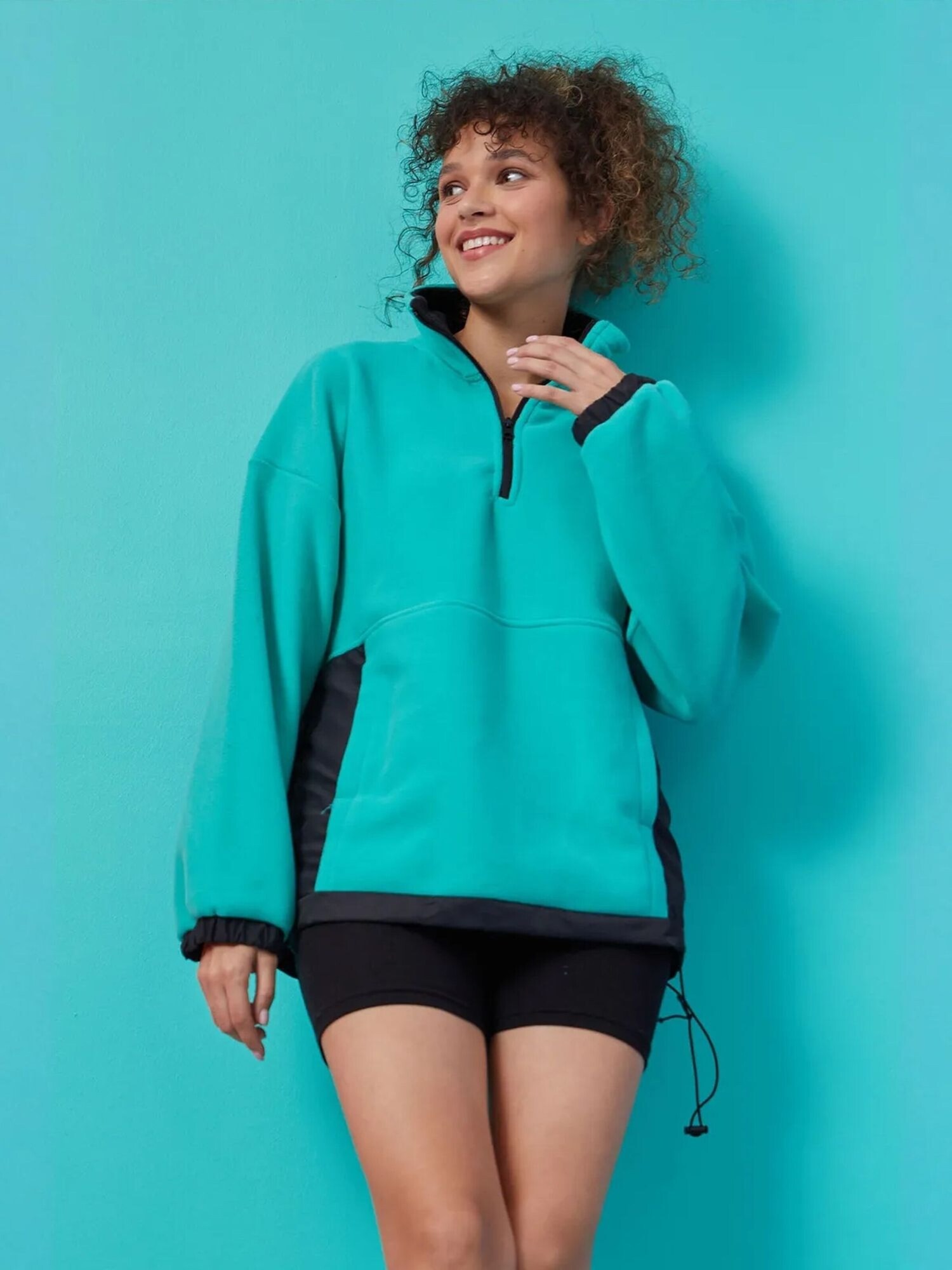 Tommy Life Sweater majica zelena / crna