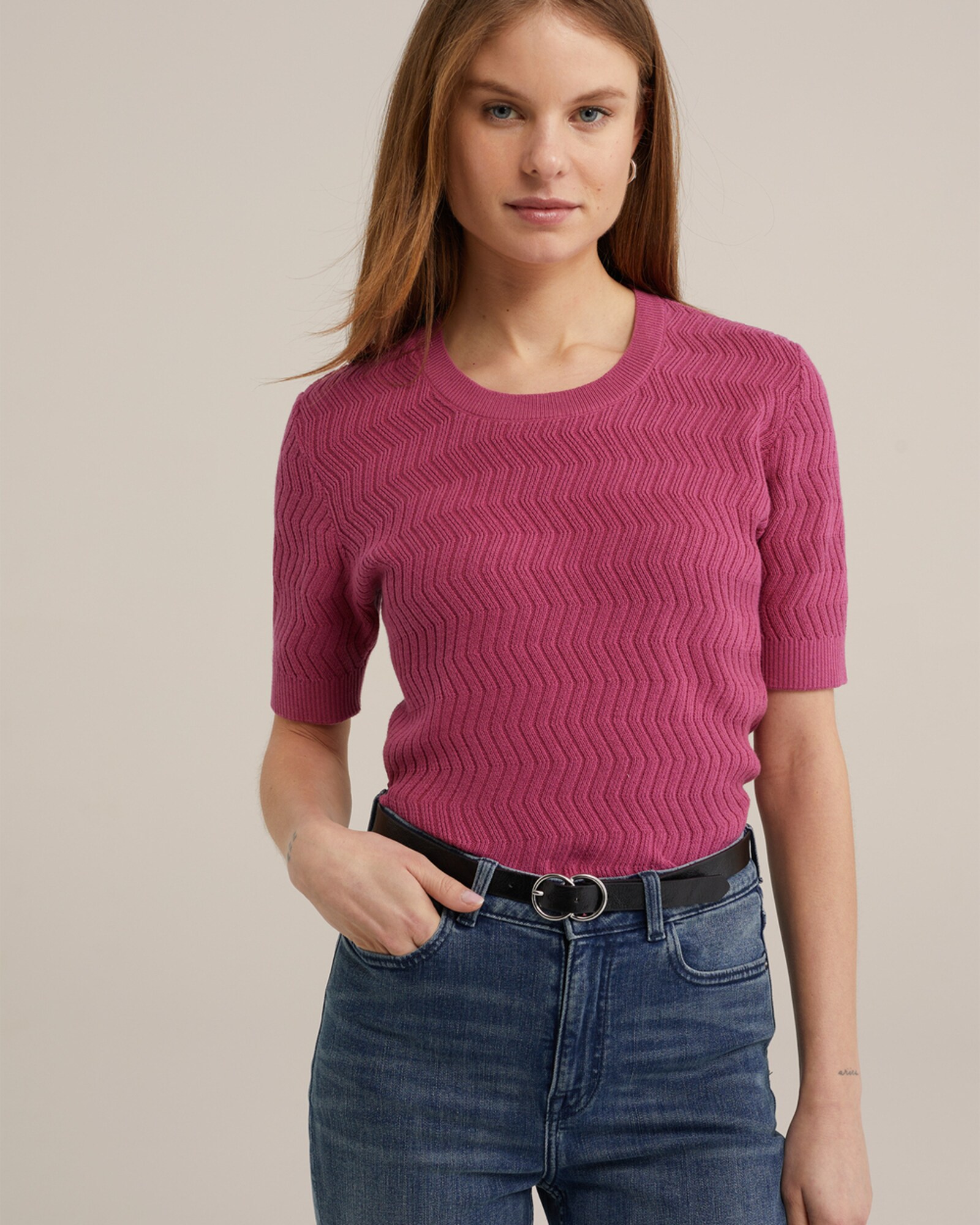 WE Fashion Pulóver  fáradt rózsaszín termék 2. képe