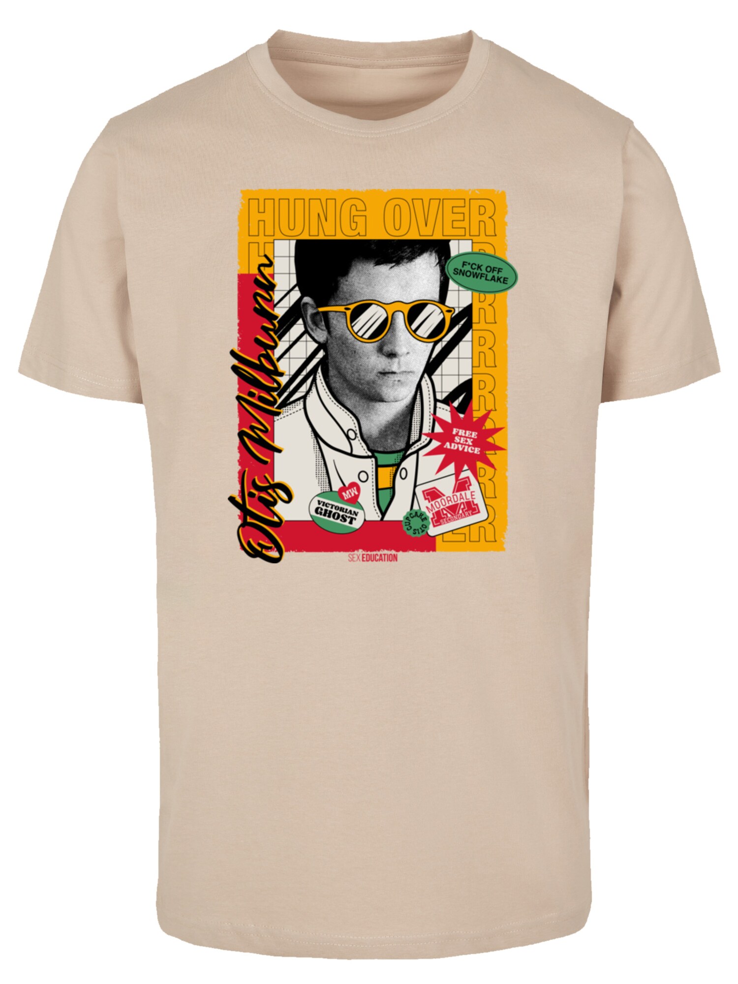 Thumbnail - F4NT4STIC T-Shirt Sex Education Otis Hung Over Collage Netflix TV Series
