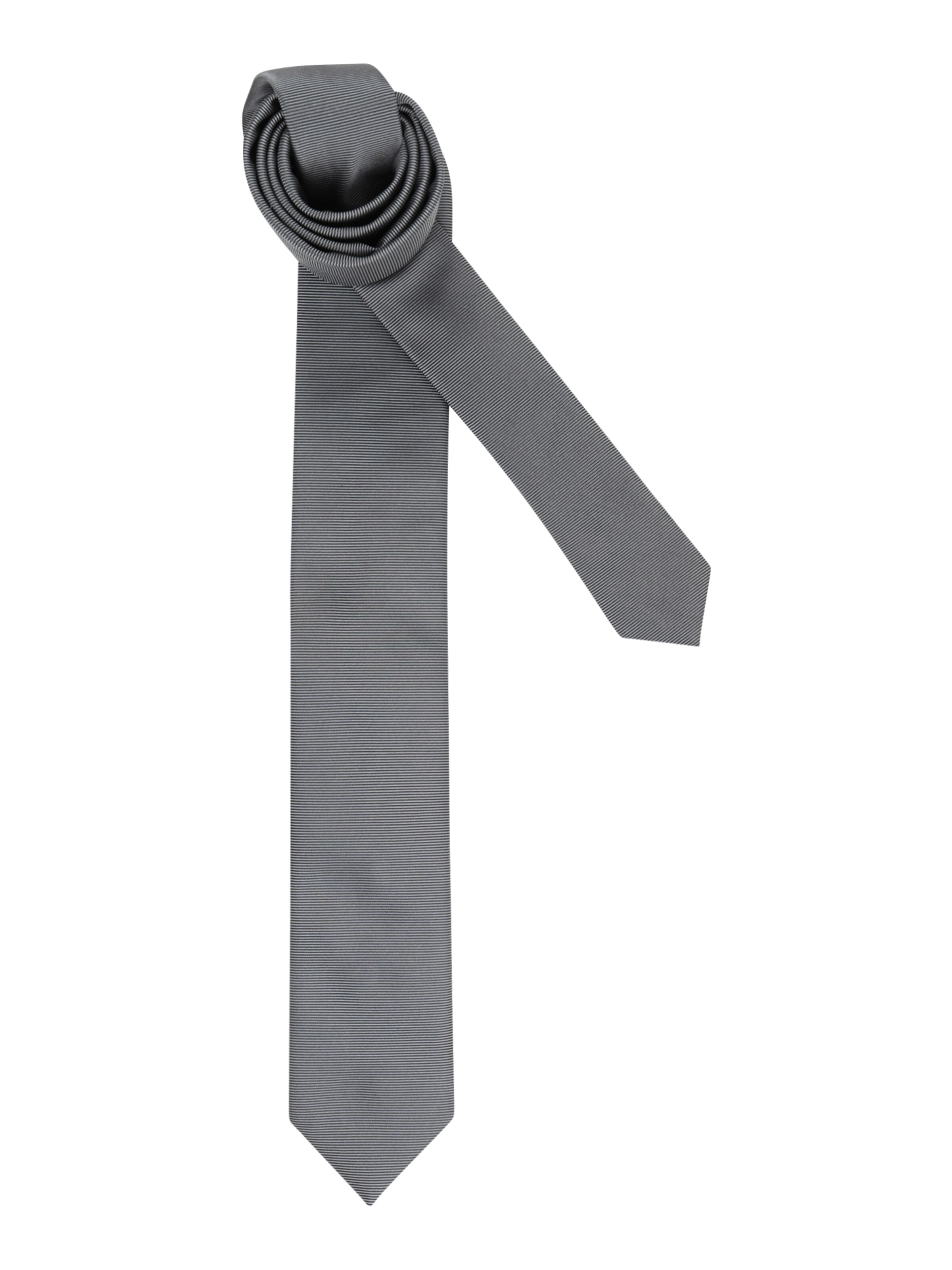 HUGO Red Kravata  siva / tamo siva