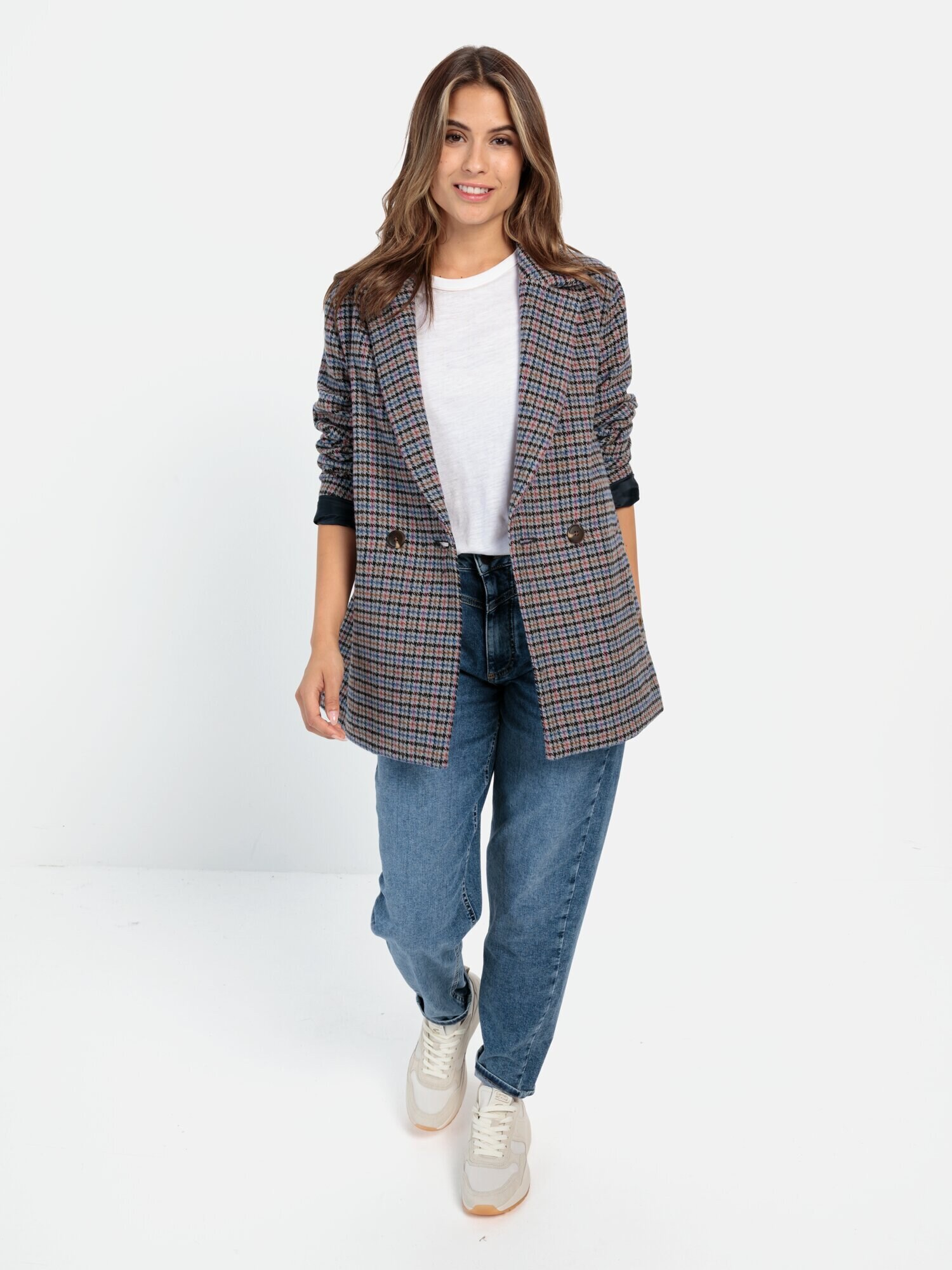 Thumbnail - Oversized Blazer mit kariertem Muster