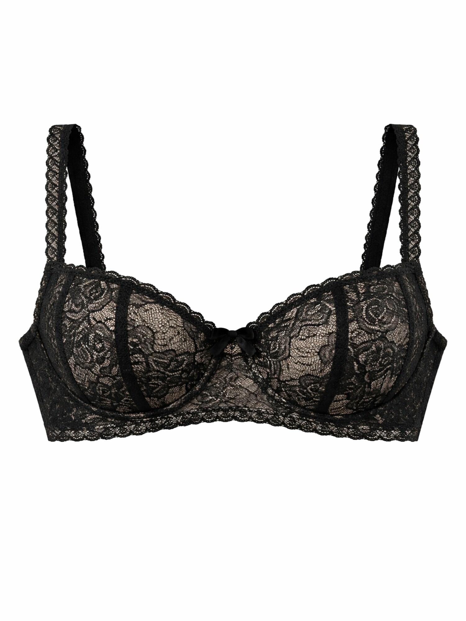 Milenka Bh 'Balconette Bra' Zwart