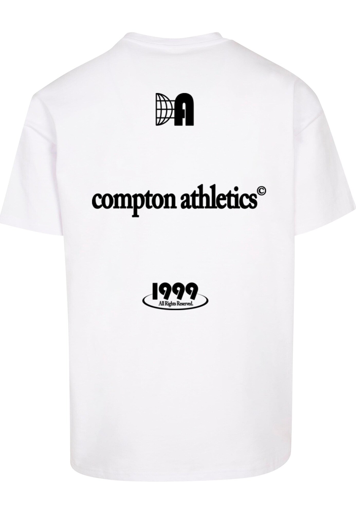 MT Upscale Camiseta 'Compton Athletic Club' negro / blanco – imagen 2
