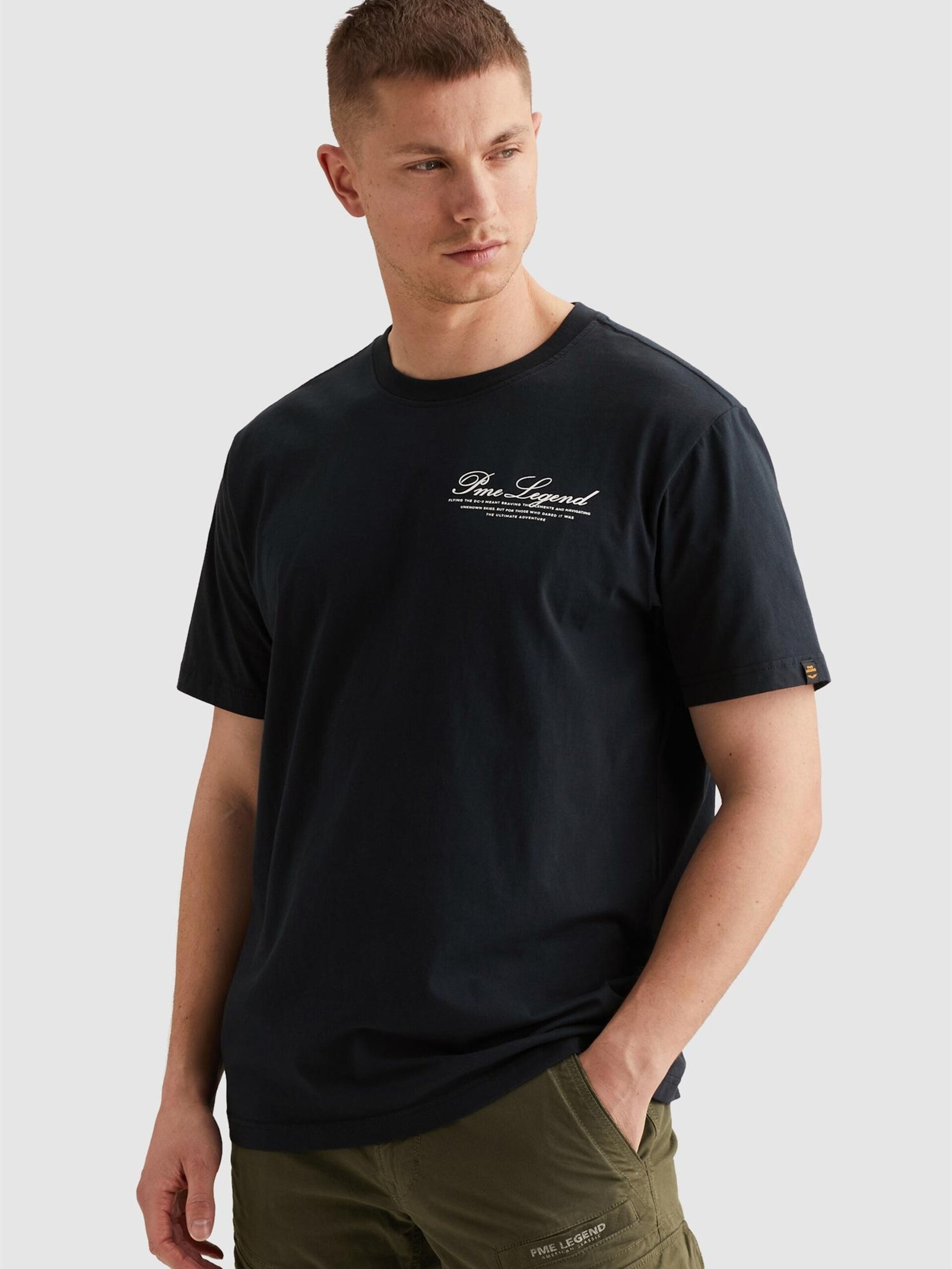 PME Legend T-shirt 'T-shirt with large back artwork' herr