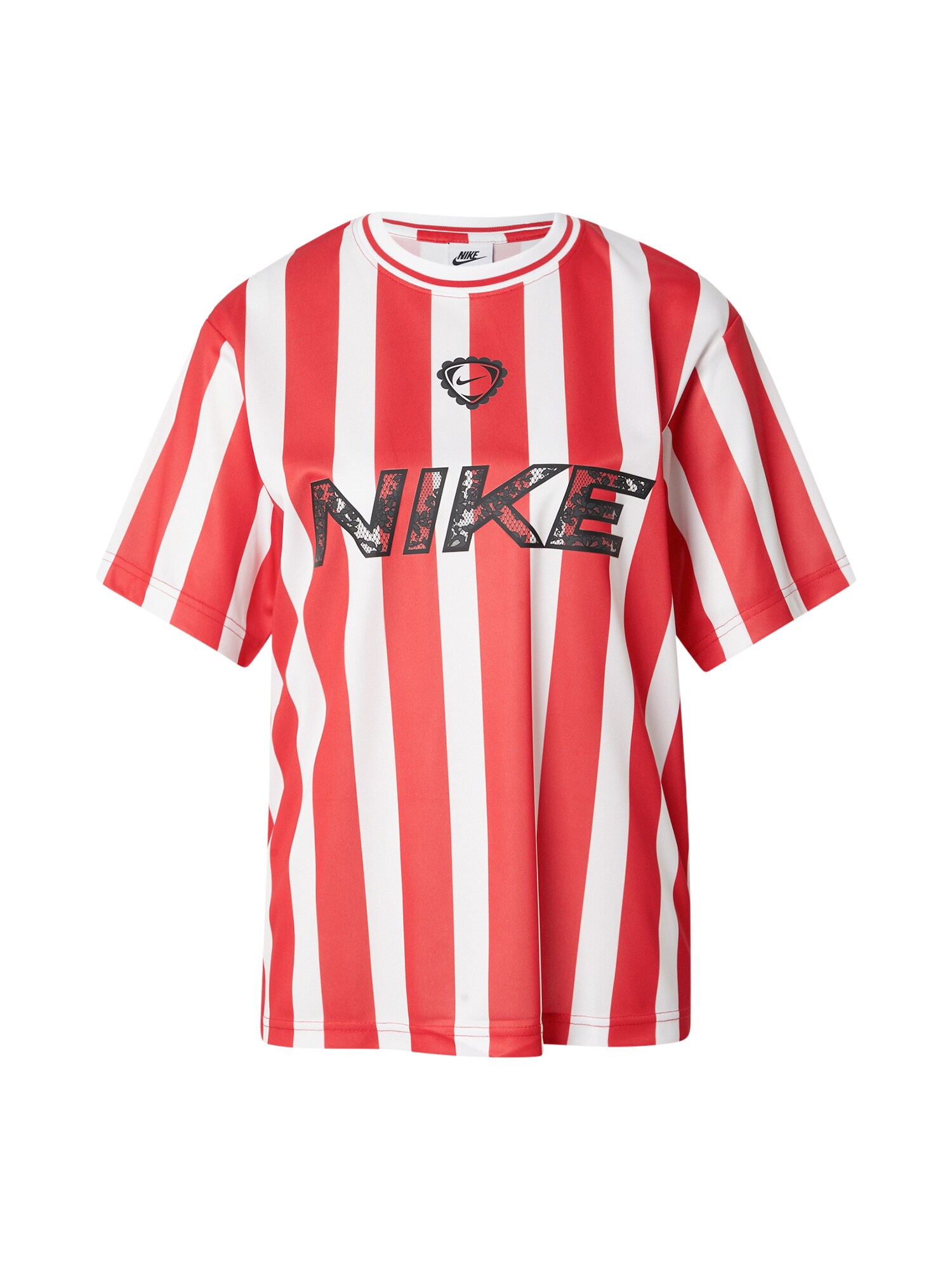 Nike Sportswear Tričko červená / čierna / biela