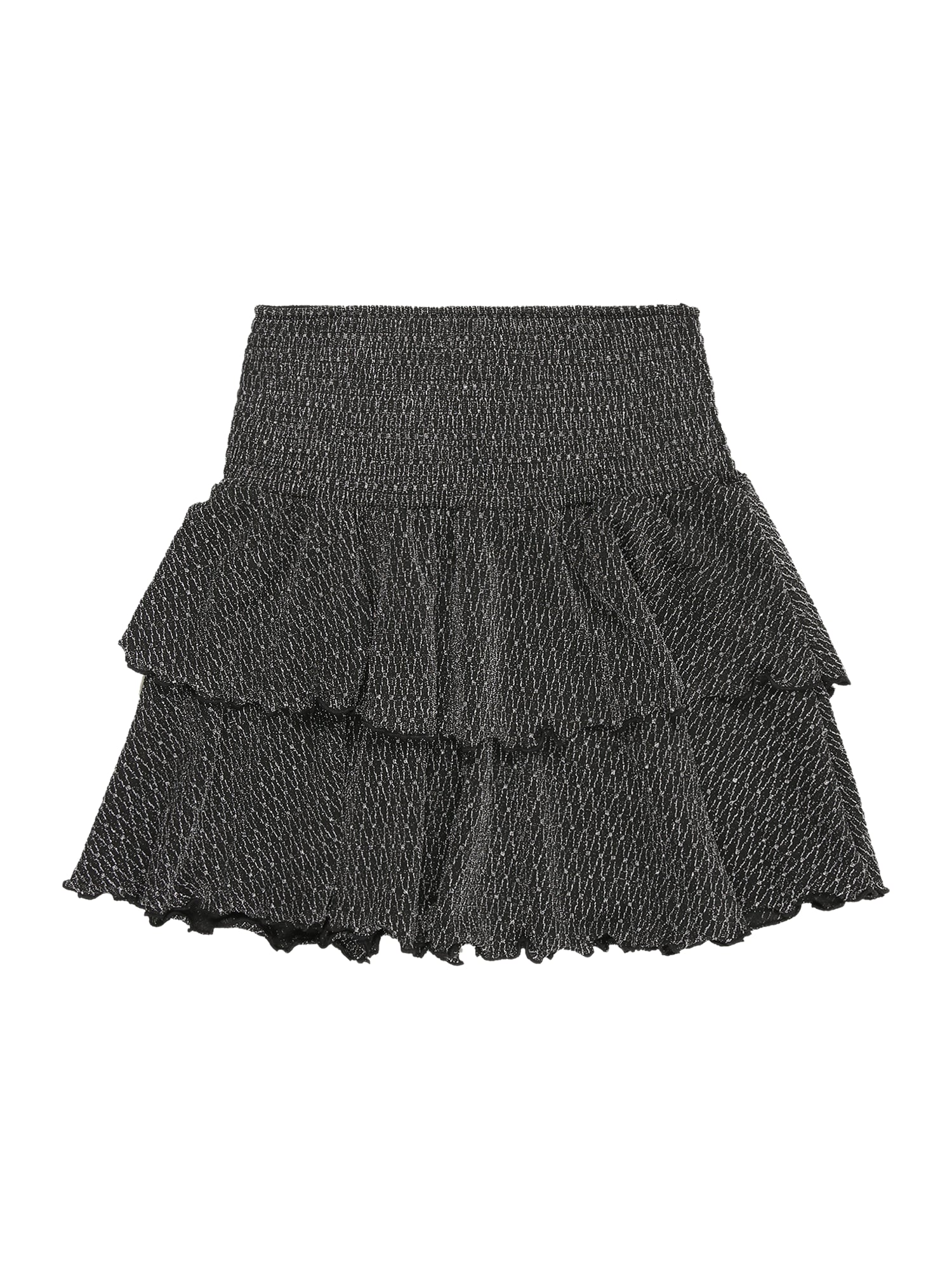 ONLY GIRLS Fustă KOGQUEEN  negru / argintiu