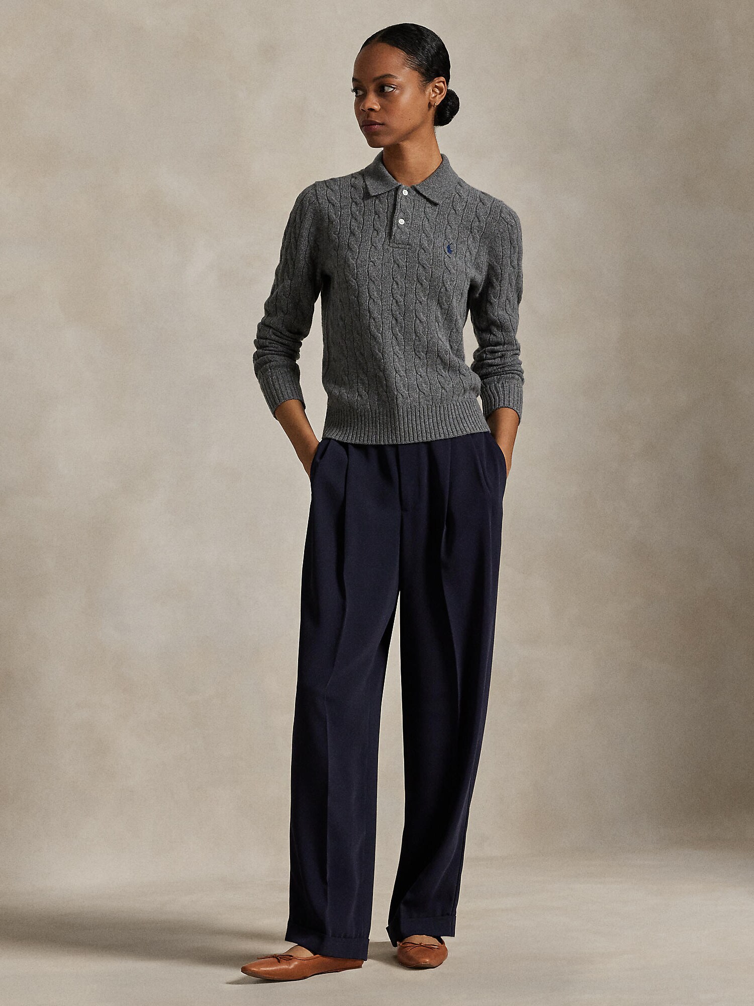 Polo Ralph Lauren Jersey gris oscuro – imagen 4