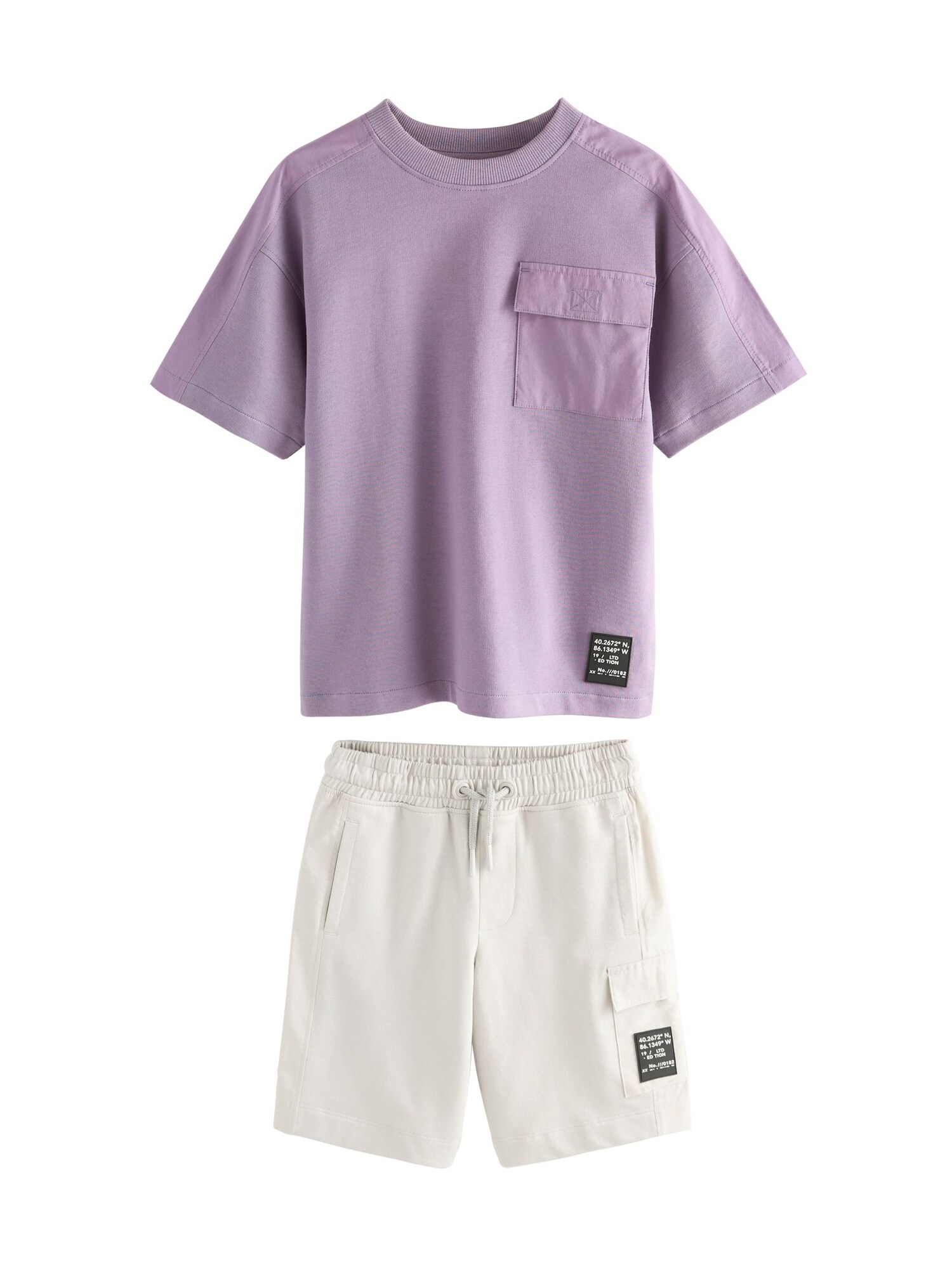 Next Set  lila / negru / alb