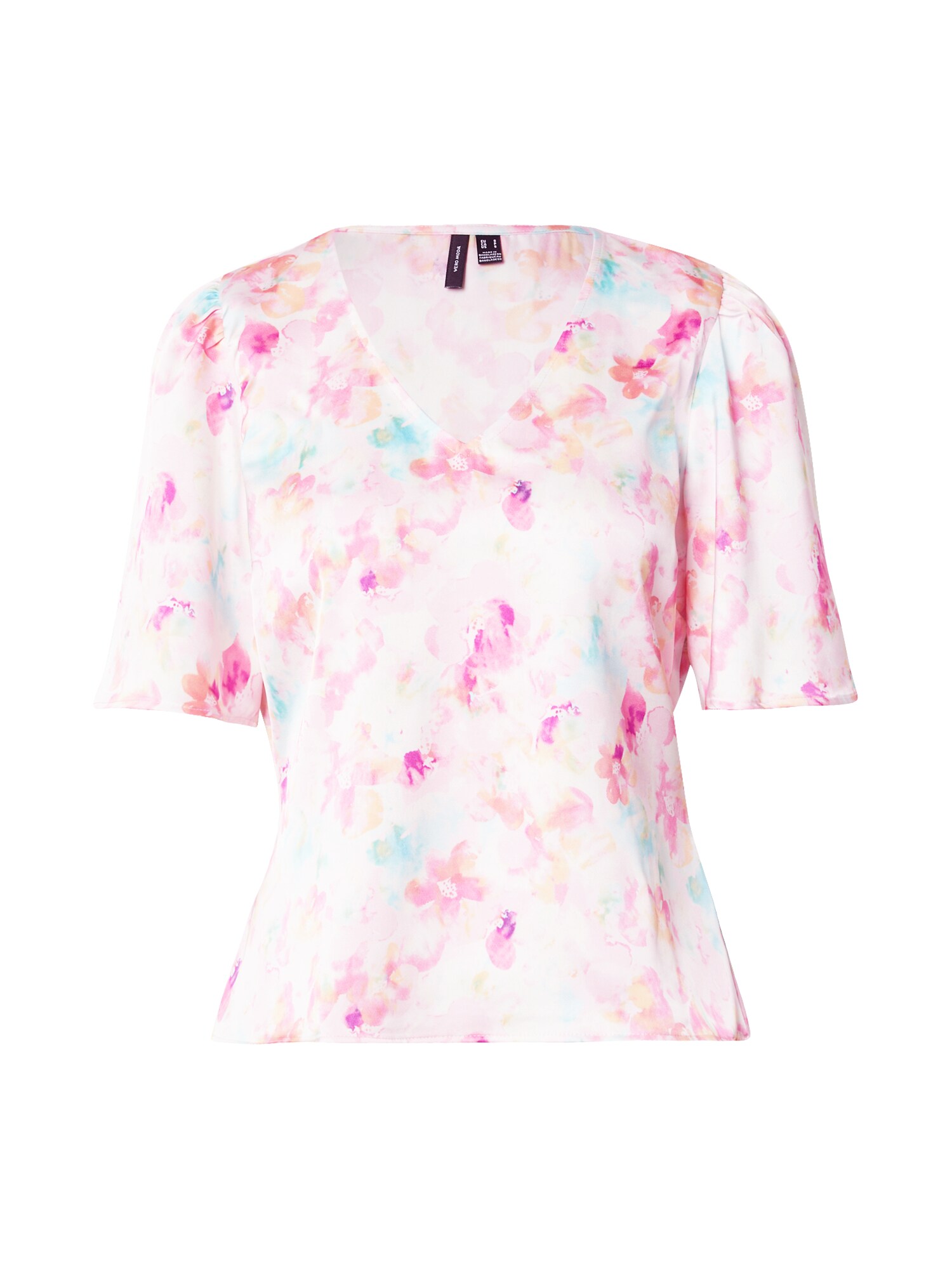 VERO MODA Blúzka svetlomodrá / fuksia / ružová / pastelovo ružová