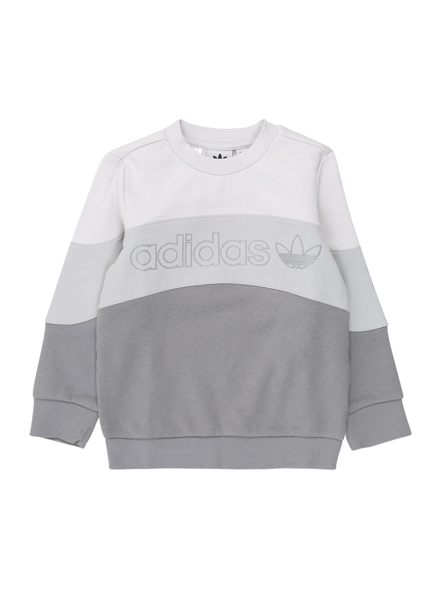 ADIDAS ORIGINALS Megztinis be užsegimo  pilka / šviesiai pilka / balta