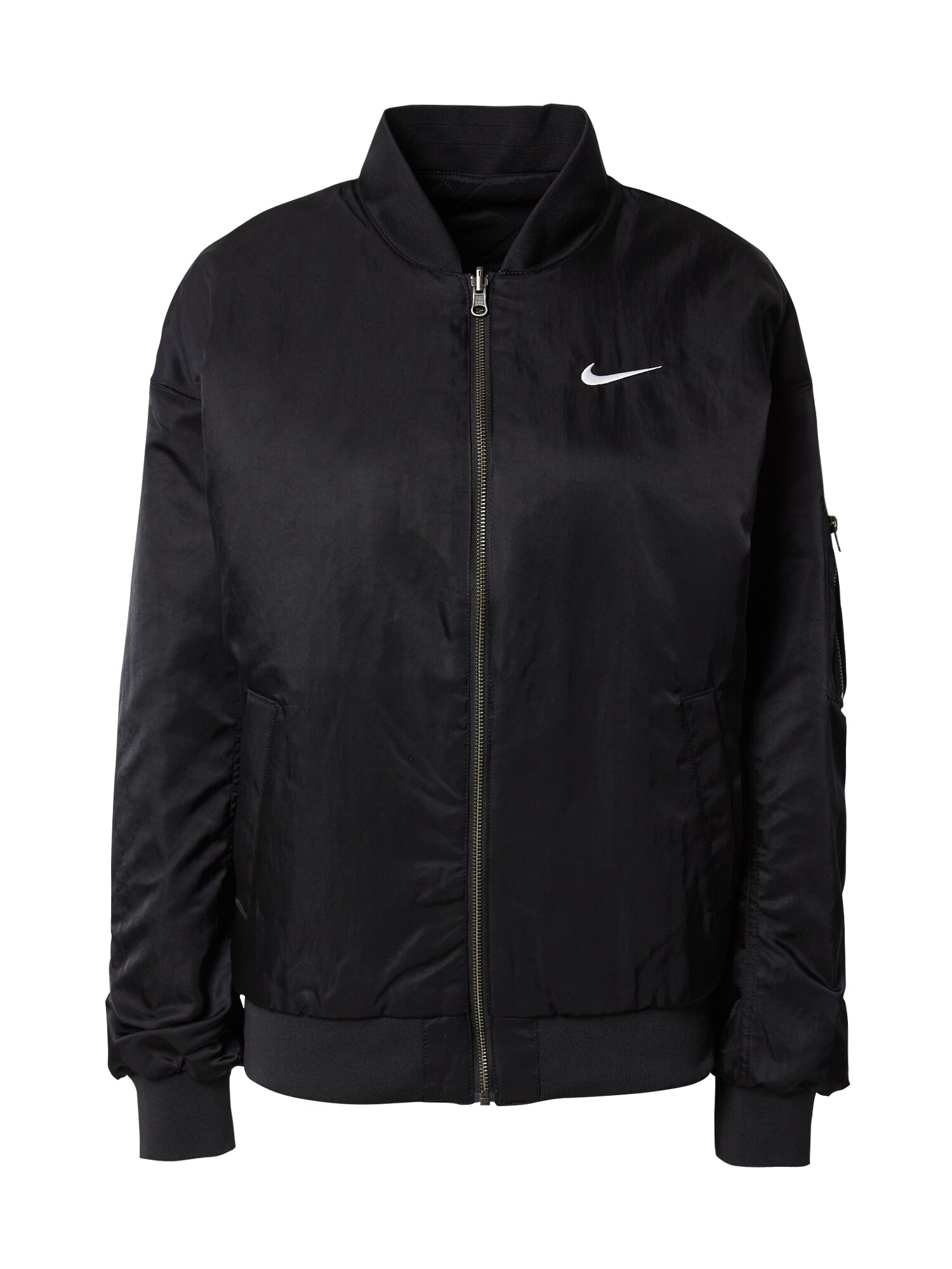 Nike Sportswear Prechodná bunda  čierna / biela